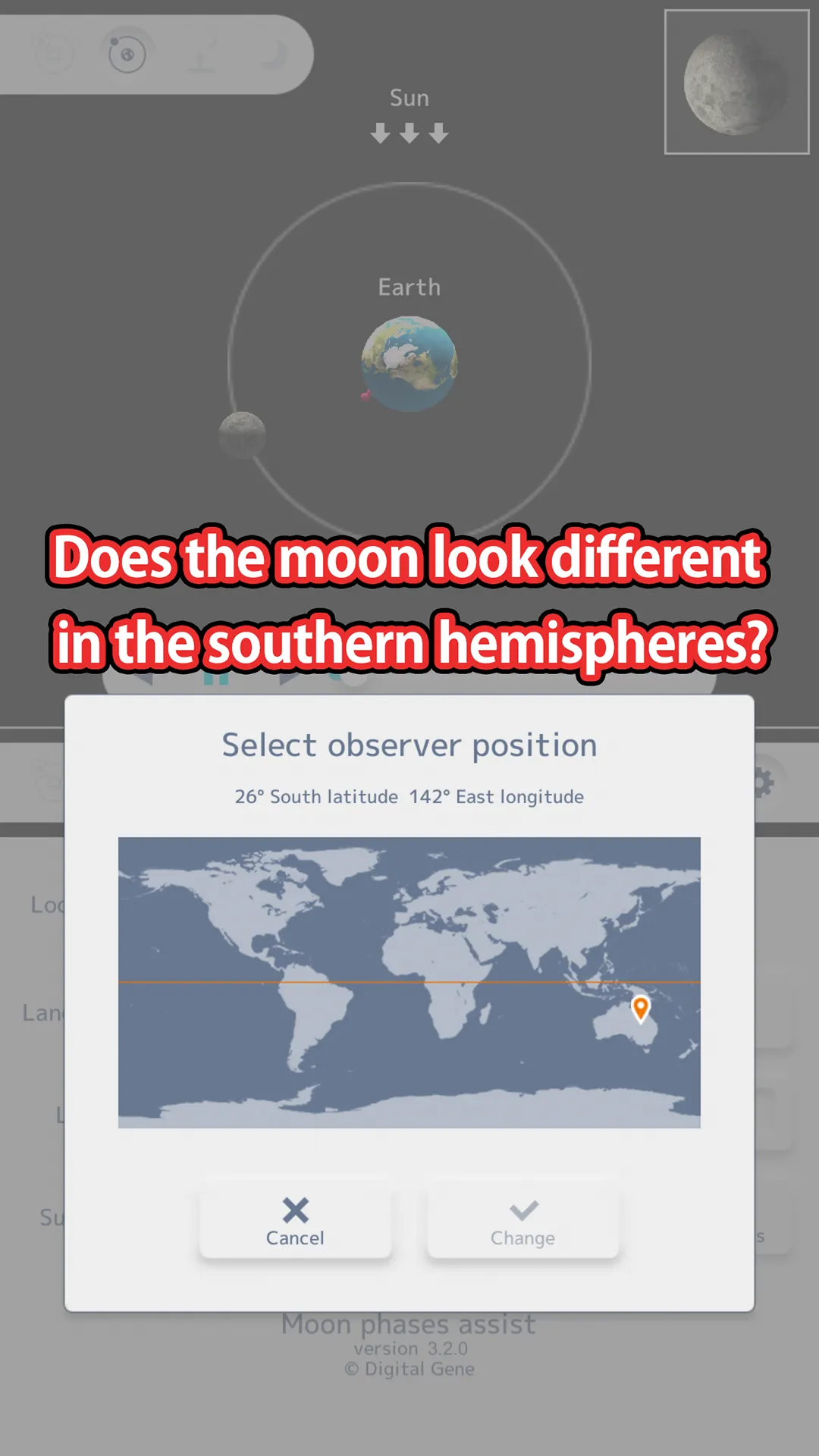 Moon phases assist | Indus Appstore | Screenshot