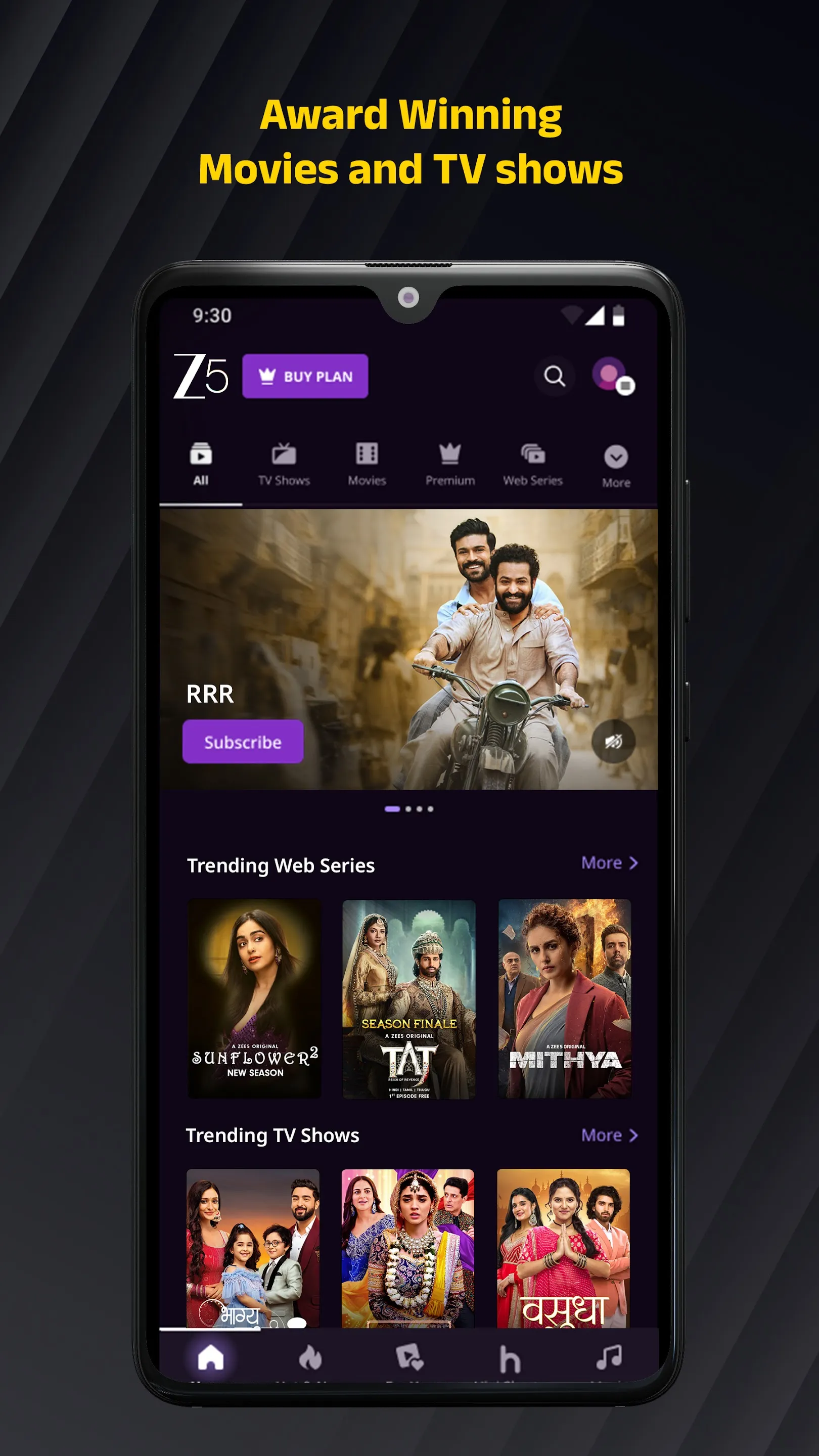 ZEE5 Movies, Web Series, Shows | Indus Appstore | Screenshot