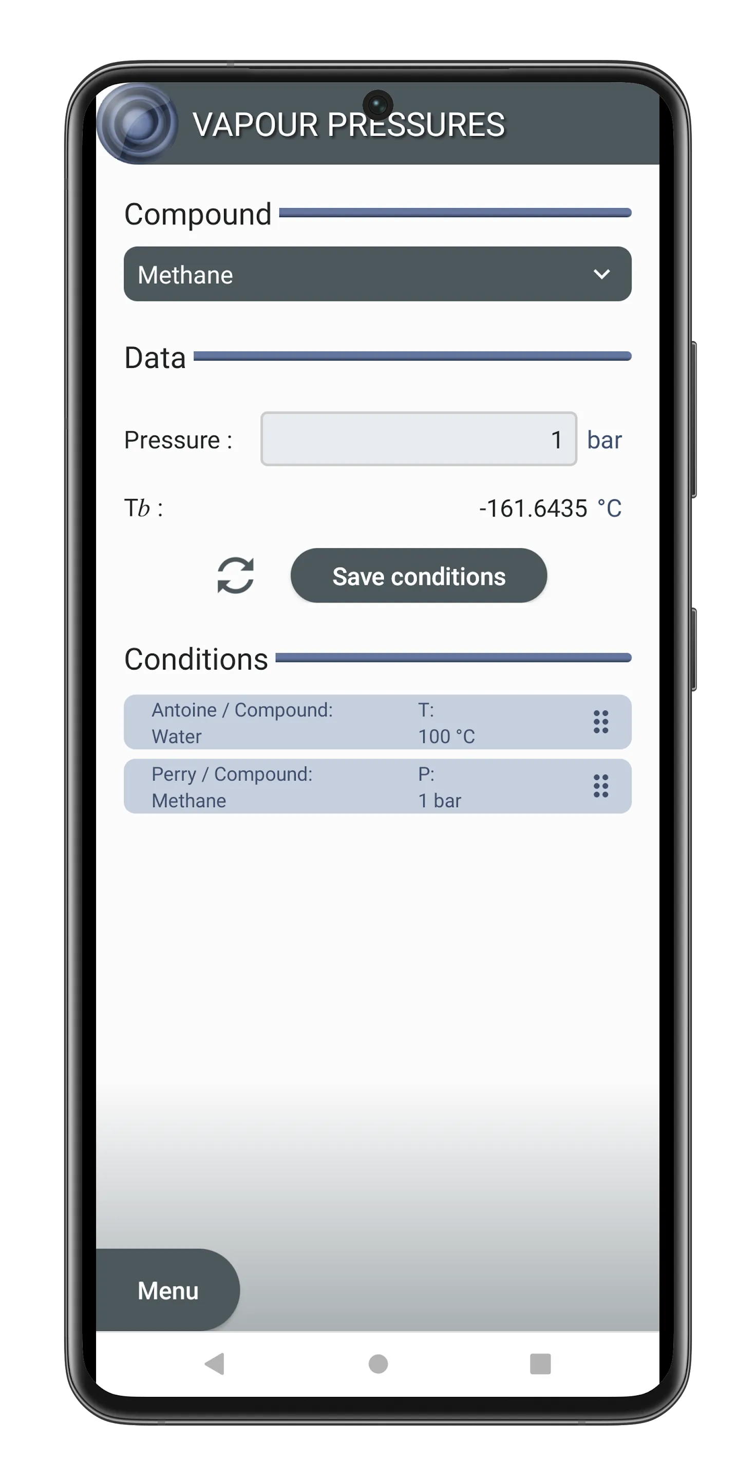 Vapour Pressures | Indus Appstore | Screenshot