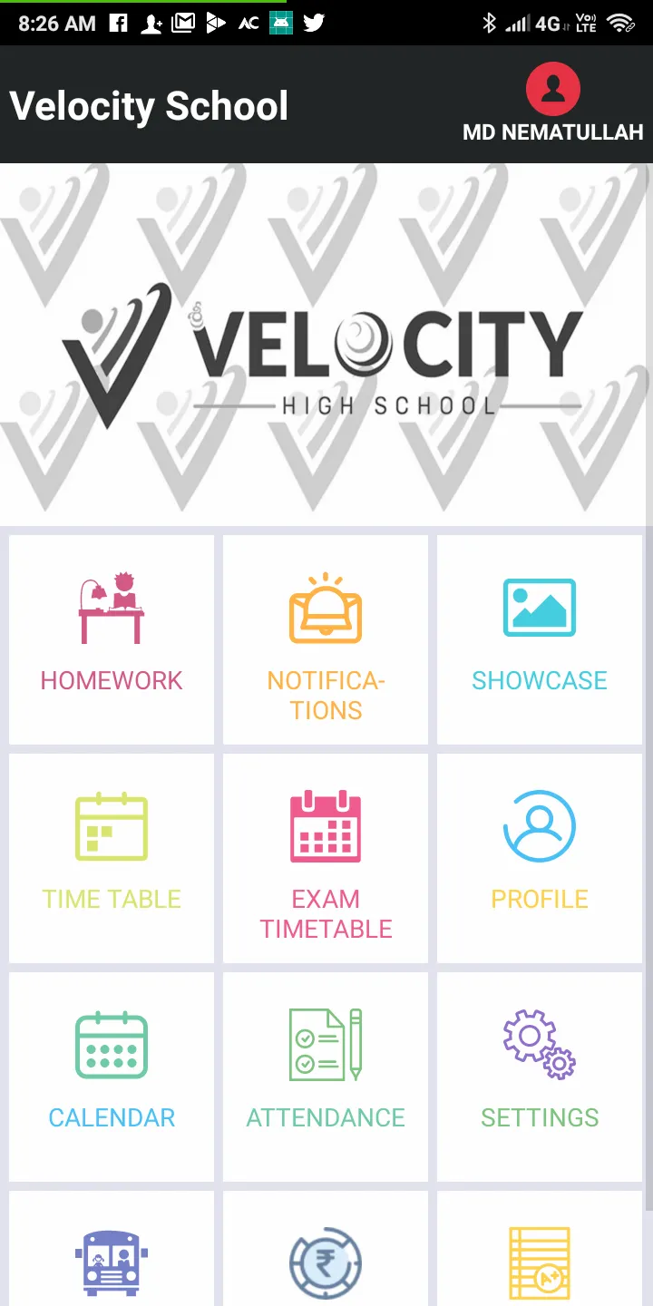 Velocity High School - Parent  | Indus Appstore | Screenshot