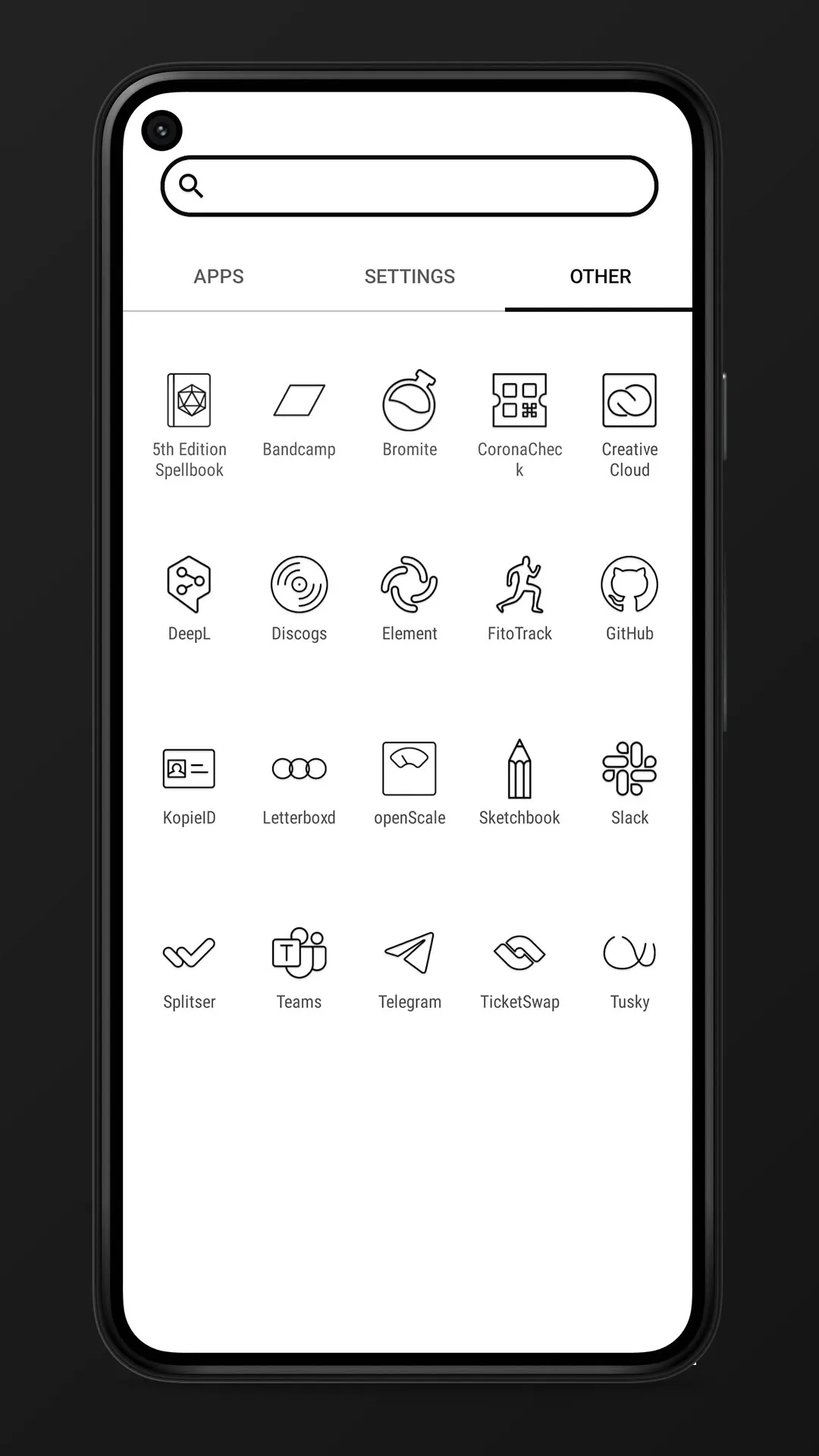 Arcticons Black - Icon Pack | Indus Appstore | Screenshot