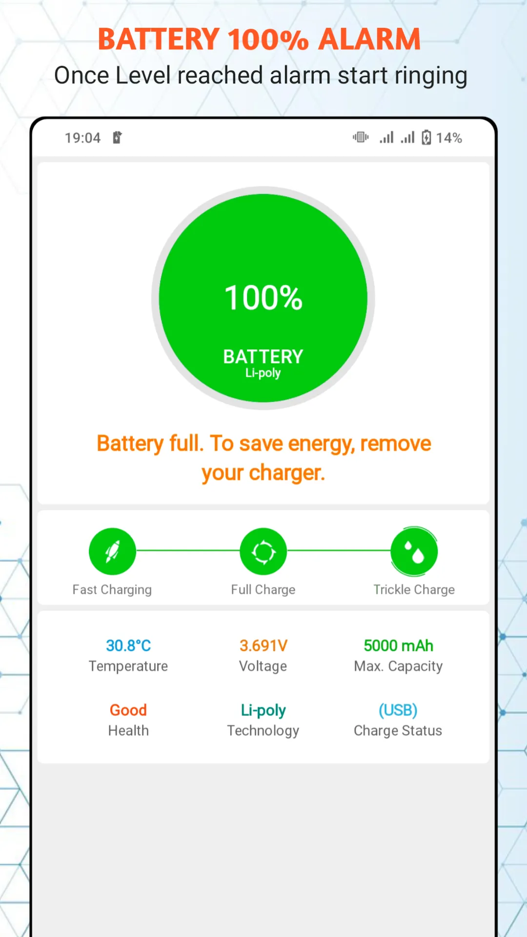 Full Battery Alarm | Indus Appstore | Screenshot