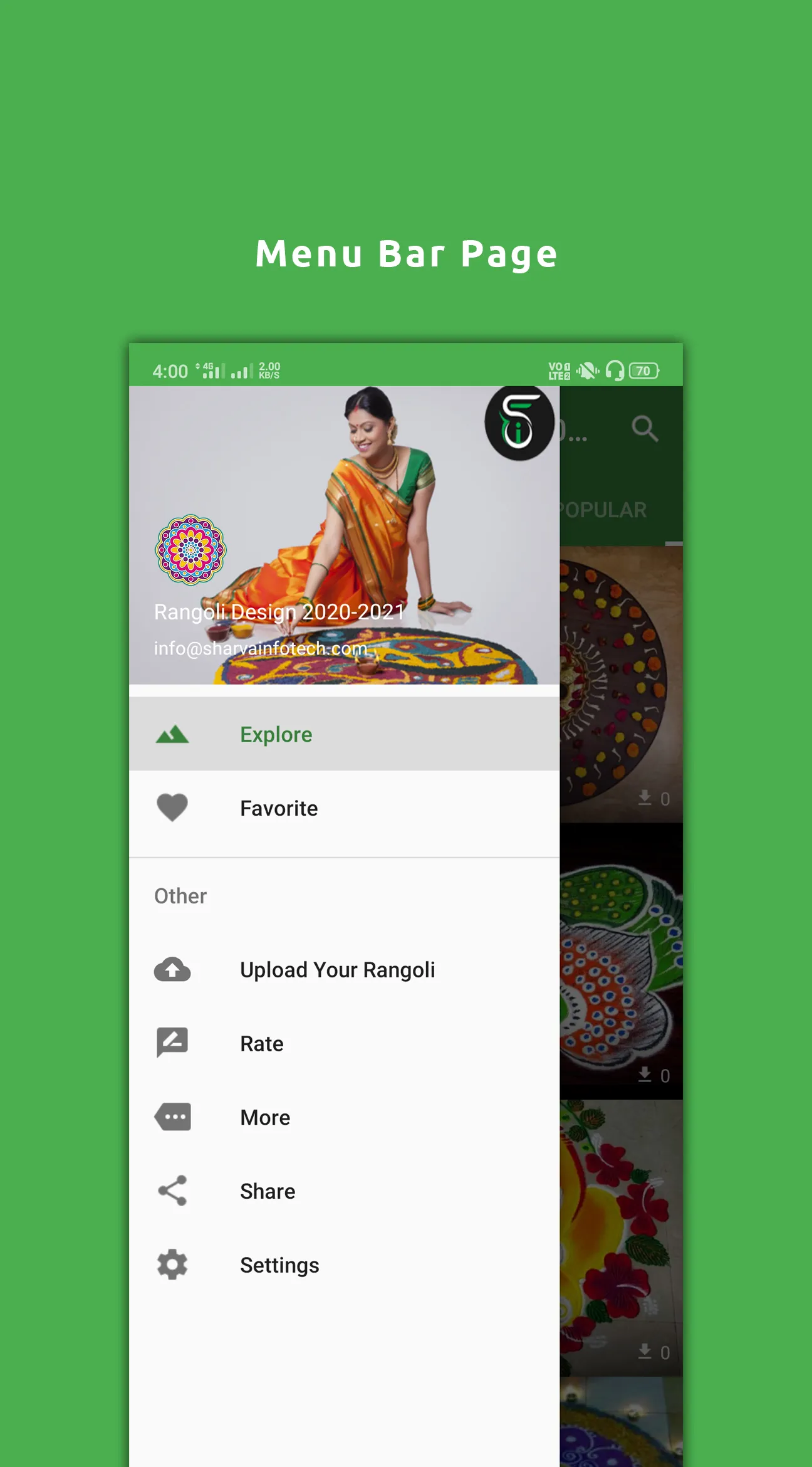 Latest Rangoli Collection | Indus Appstore | Screenshot