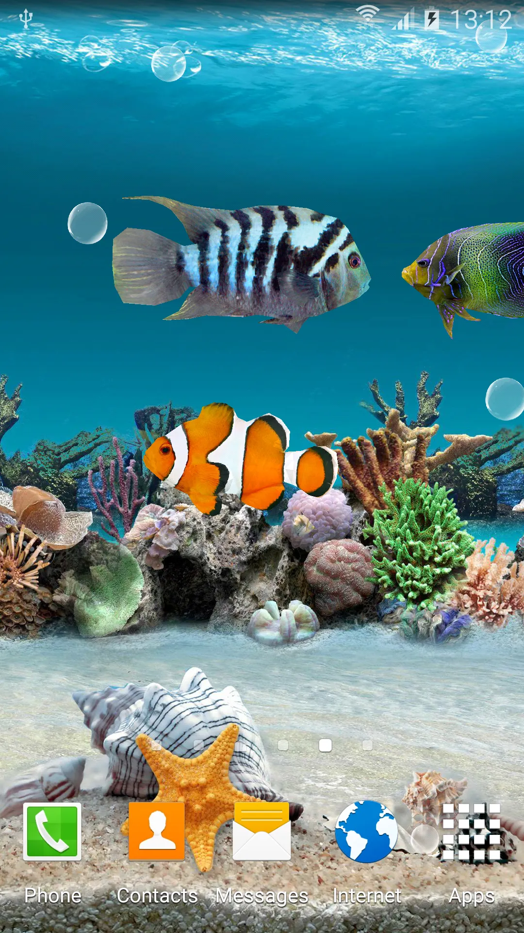 Coral Fish 3D Live Wallpaper | Indus Appstore | Screenshot