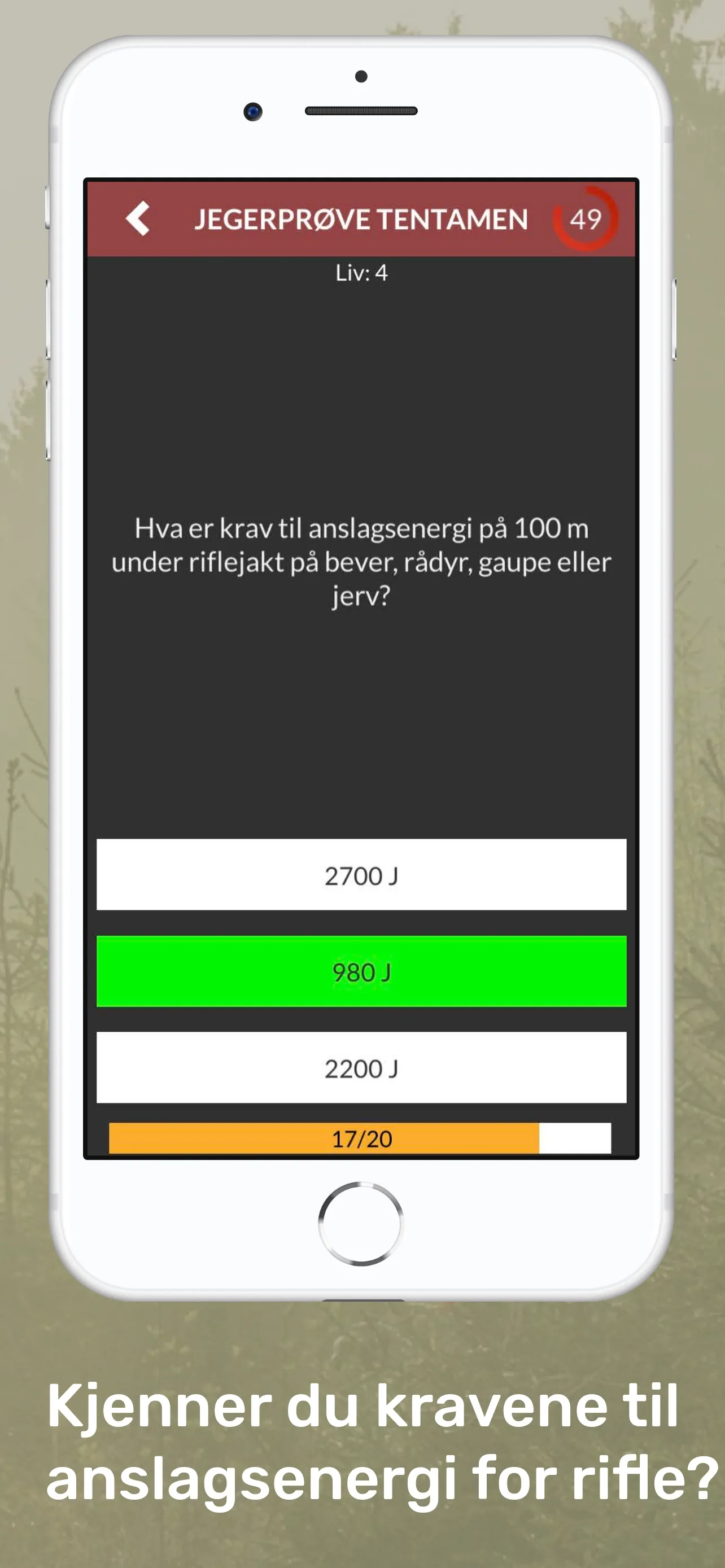 Jegerprøvetentamen (JaktQuiz) | Indus Appstore | Screenshot