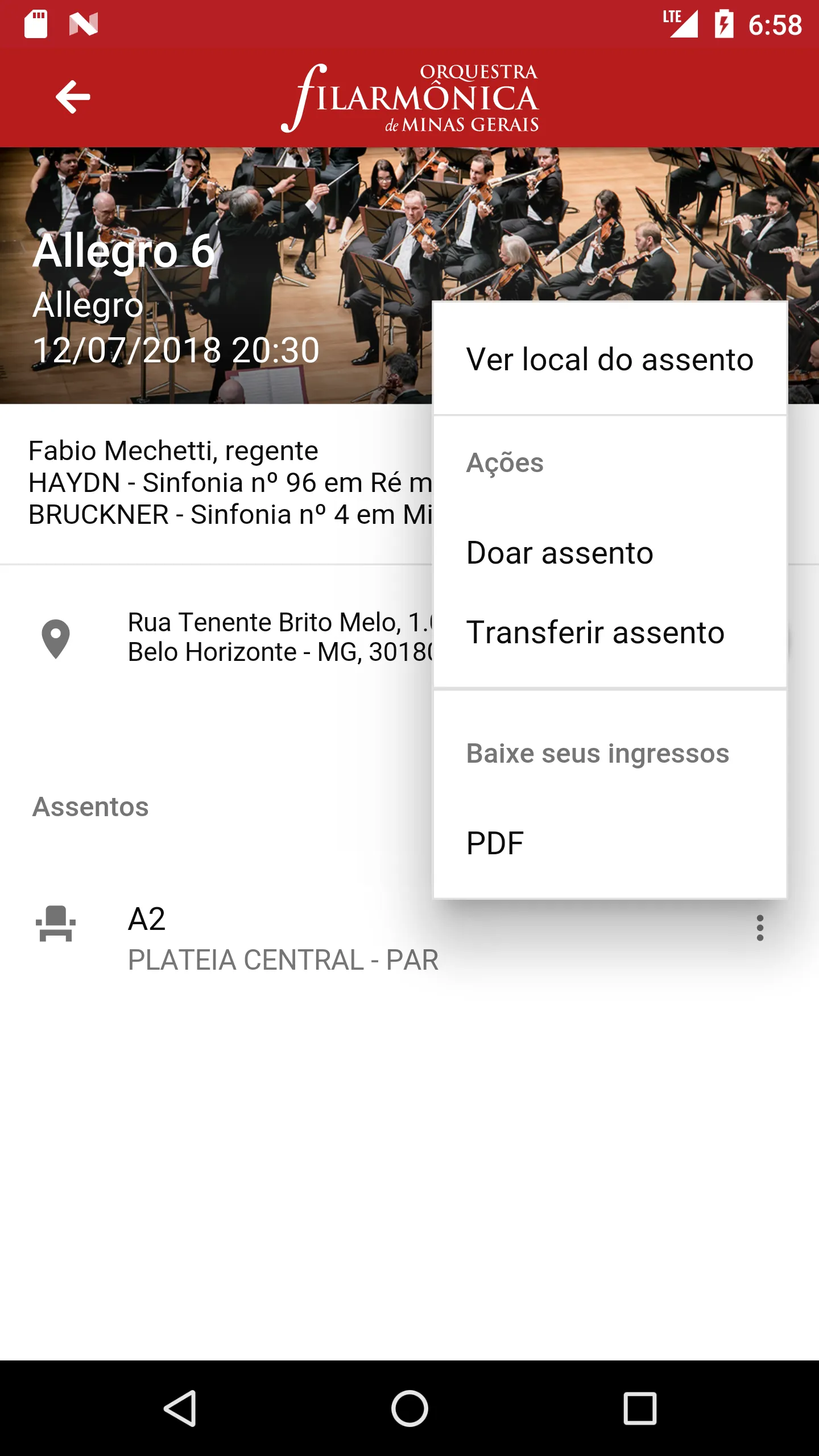 Assinante Filarmônica | Indus Appstore | Screenshot