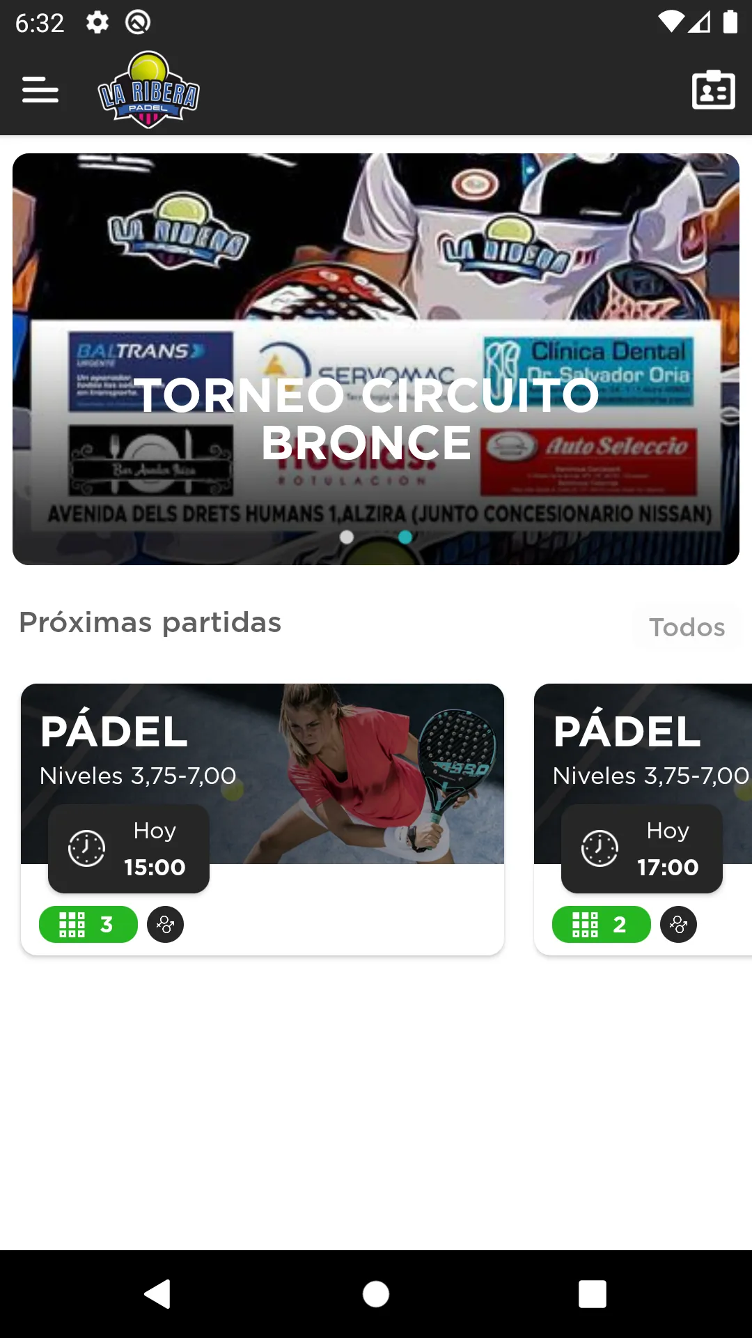 La Ribera Padel | Indus Appstore | Screenshot