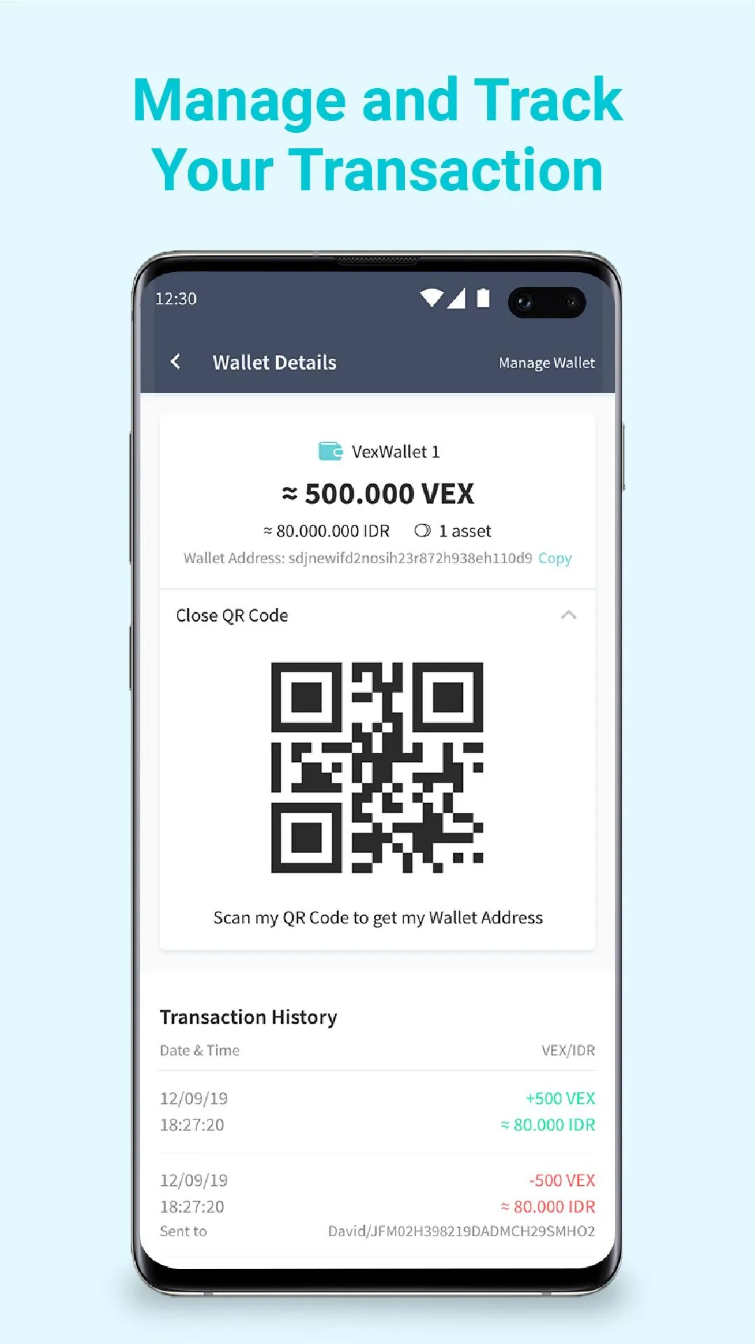 VexWallet  - Blockchain Wallet | Indus Appstore | Screenshot