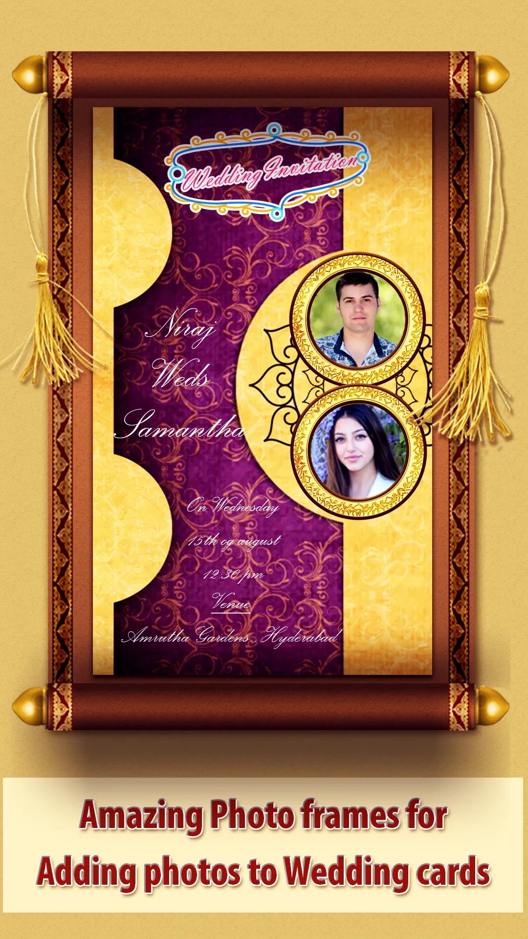 Wedding Card Maker | Indus Appstore | Screenshot