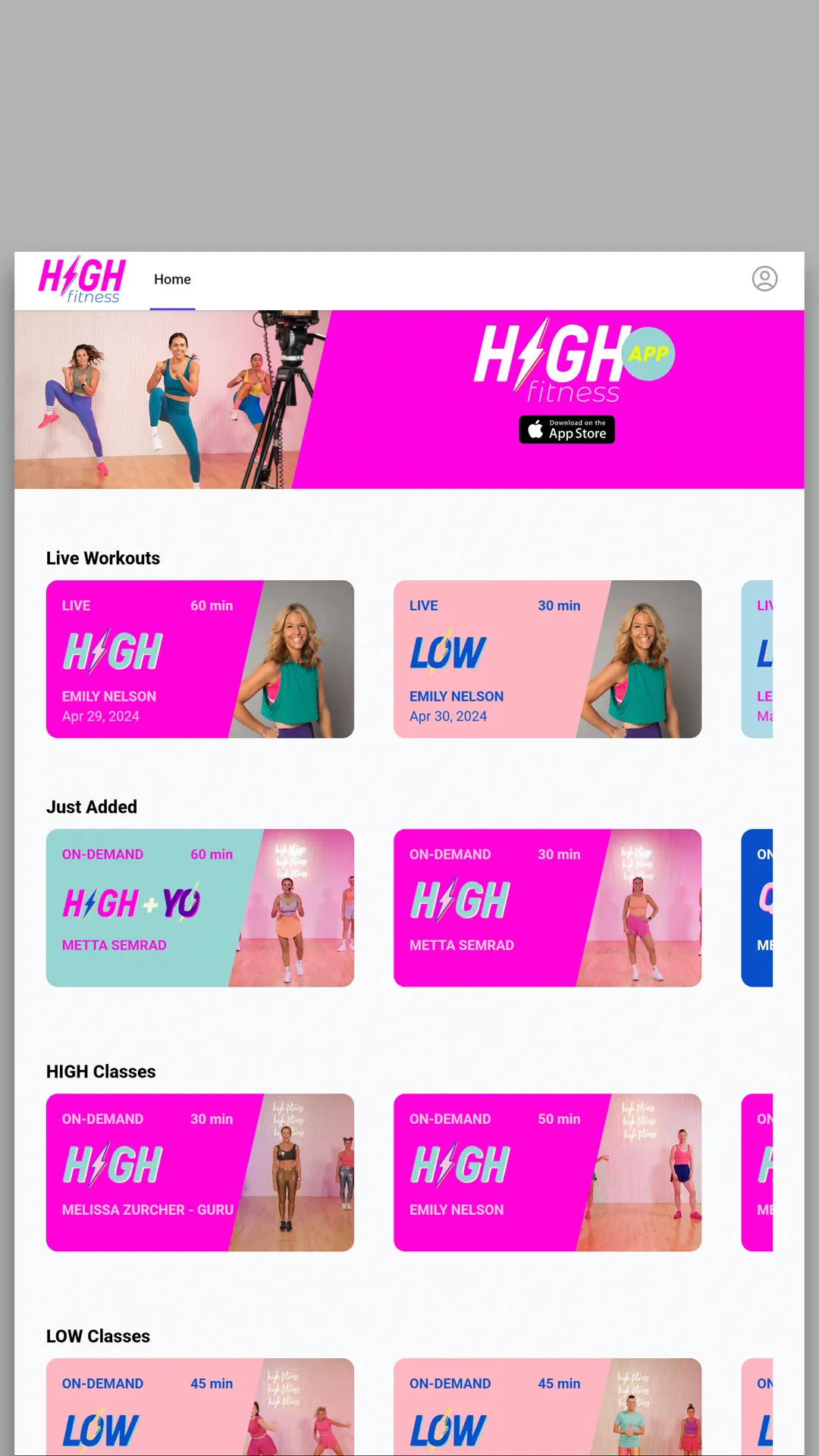 HIGH Fitness App | Indus Appstore | Screenshot