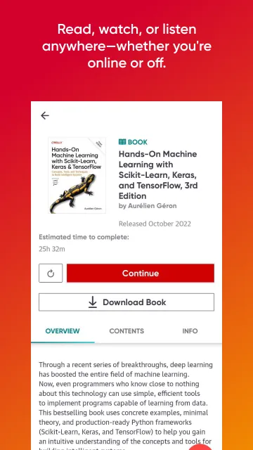 O'Reilly | Indus Appstore | Screenshot