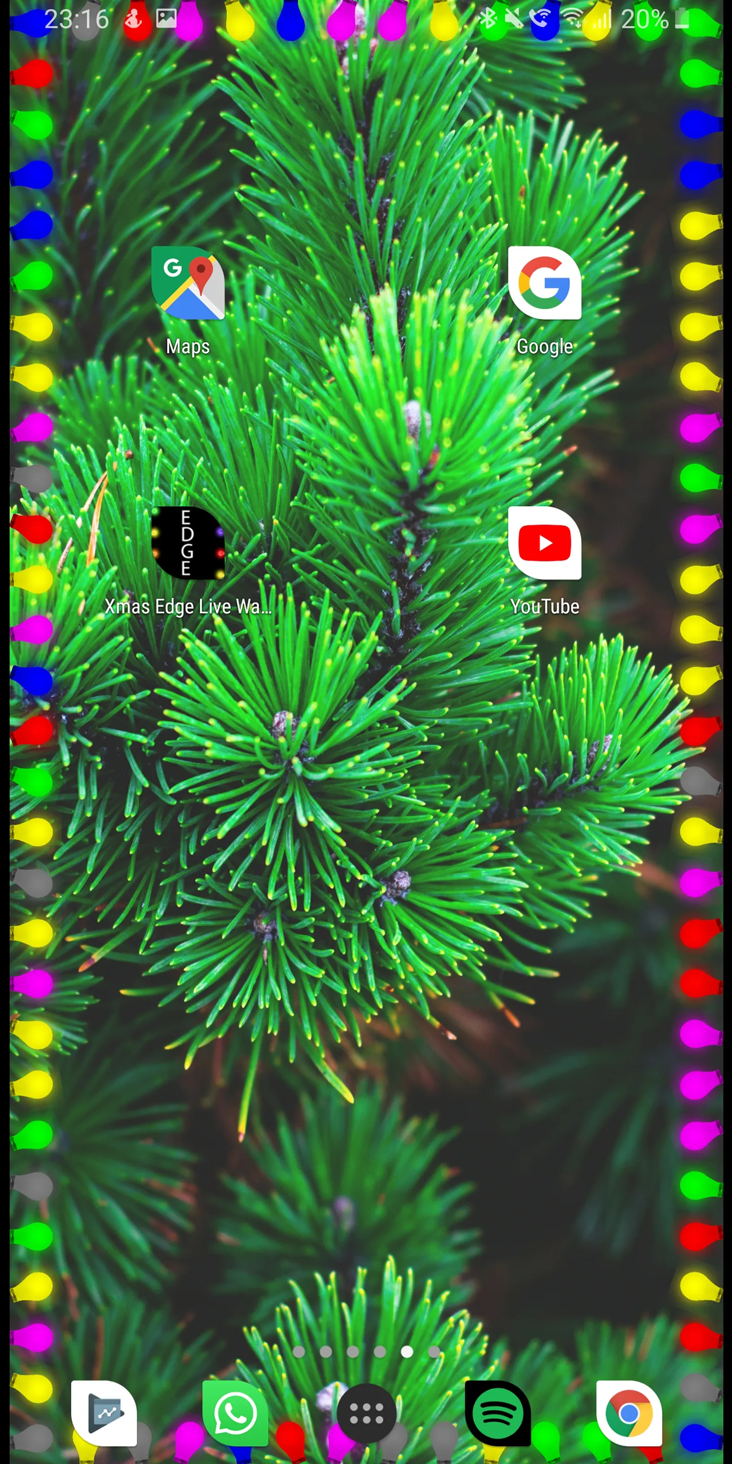 Xmas Edge Live Wallpaper | Indus Appstore | Screenshot