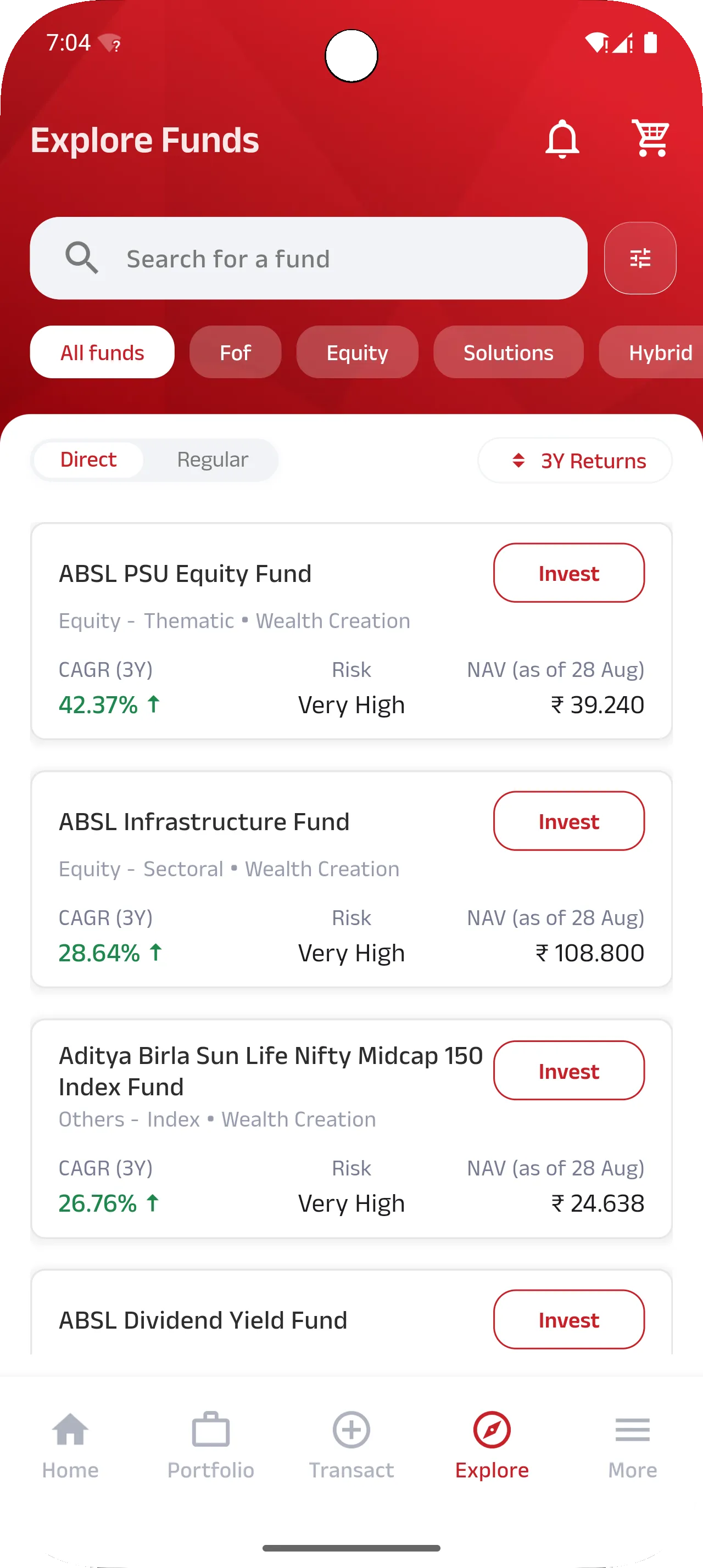 ABSLMF Investor App | Indus Appstore | Screenshot