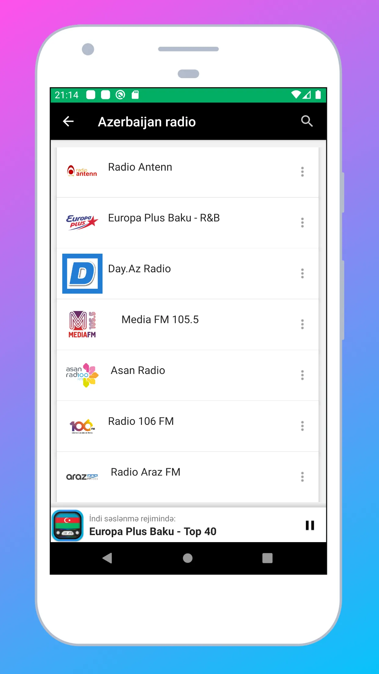 Radio Azerbaijan: Radio Online | Indus Appstore | Screenshot