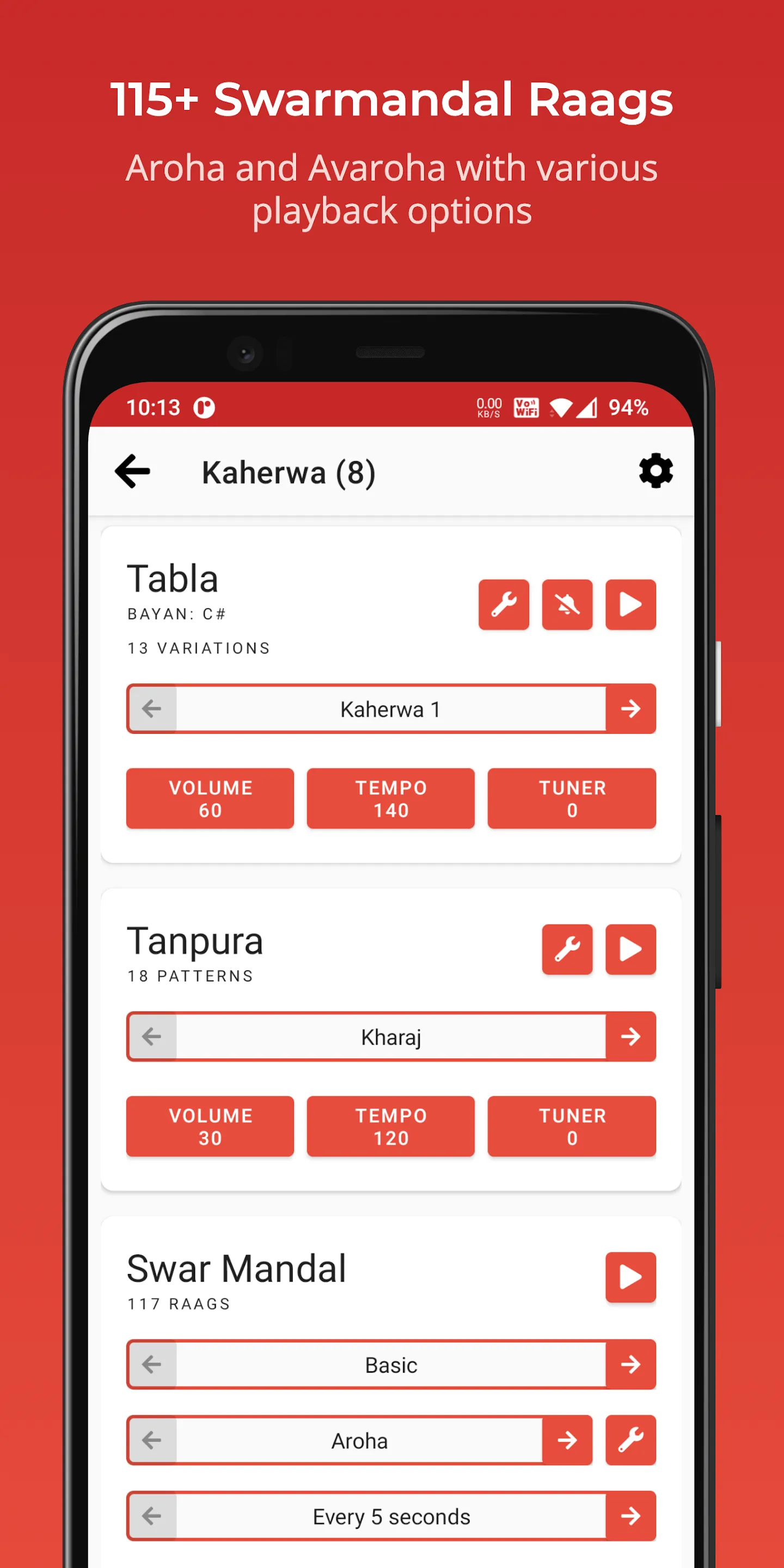 Rhythm with Tabla & Tanpura | Indus Appstore | Screenshot