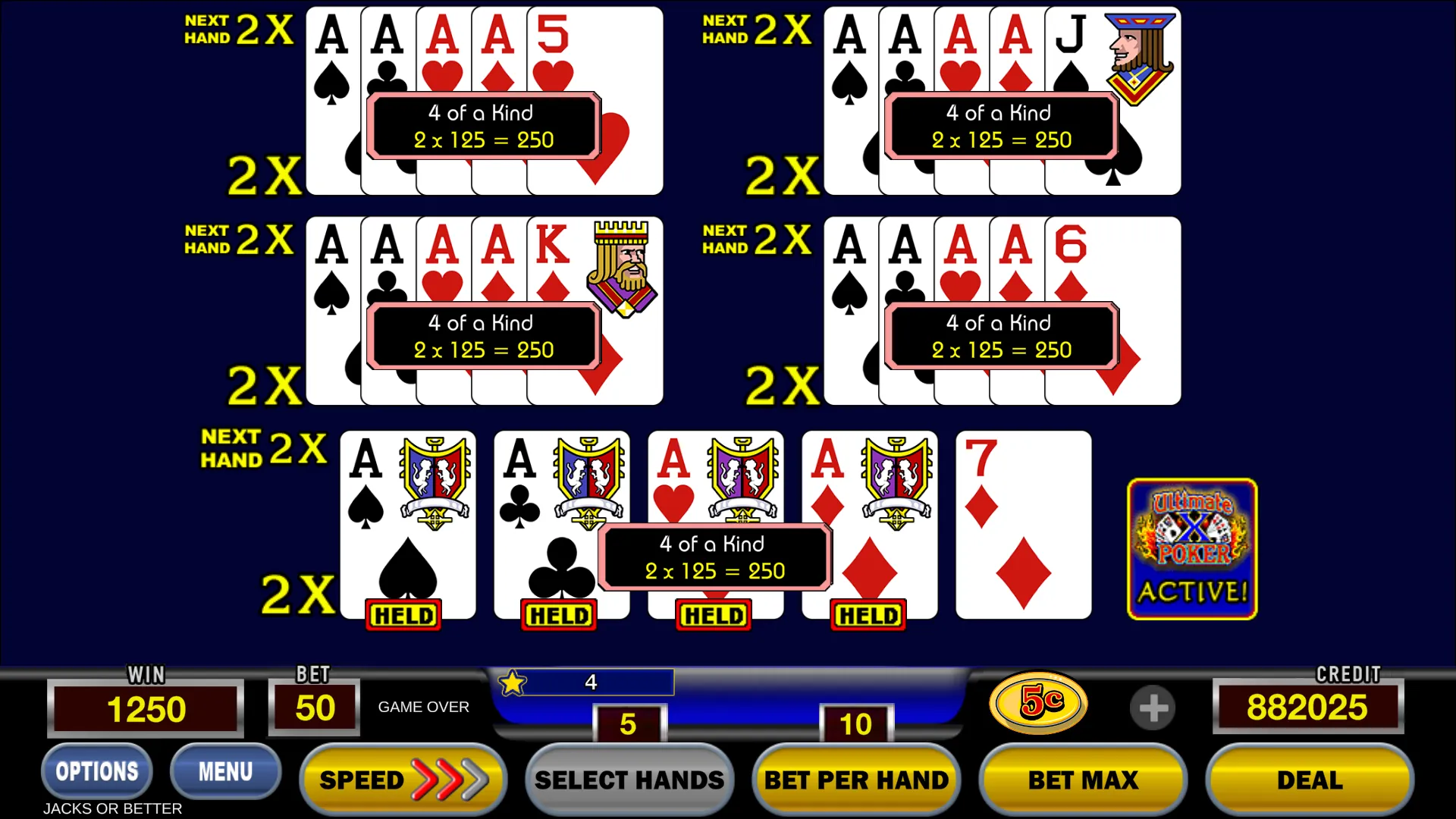 Ultimate X Poker™ Video Poker | Indus Appstore | Screenshot