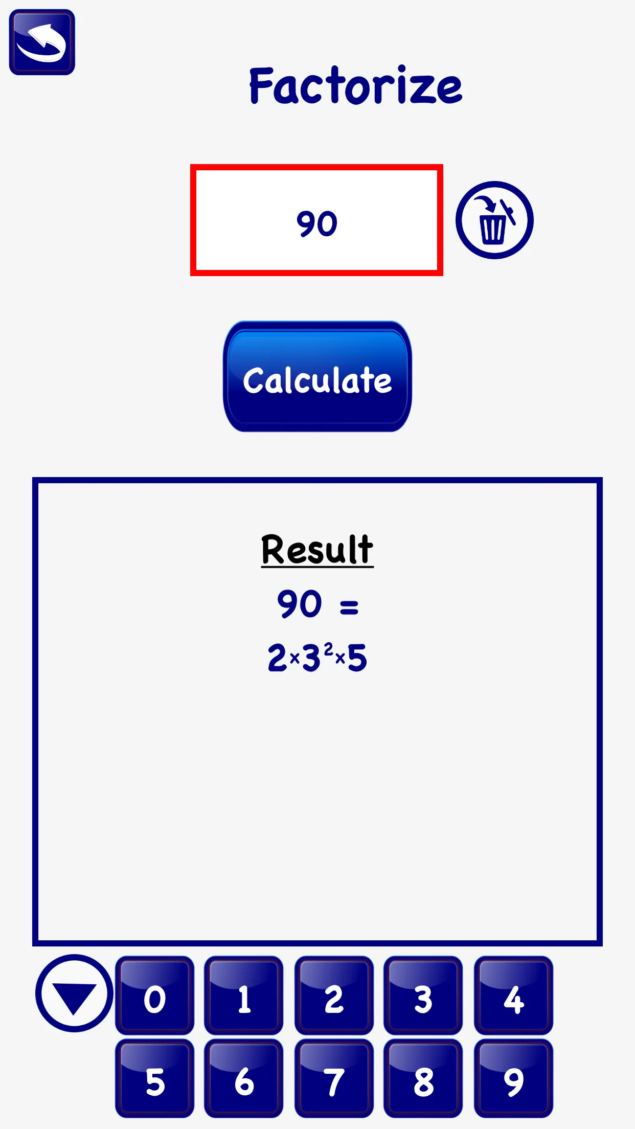 LCM GCD Calculator Prime Lite | Indus Appstore | Screenshot