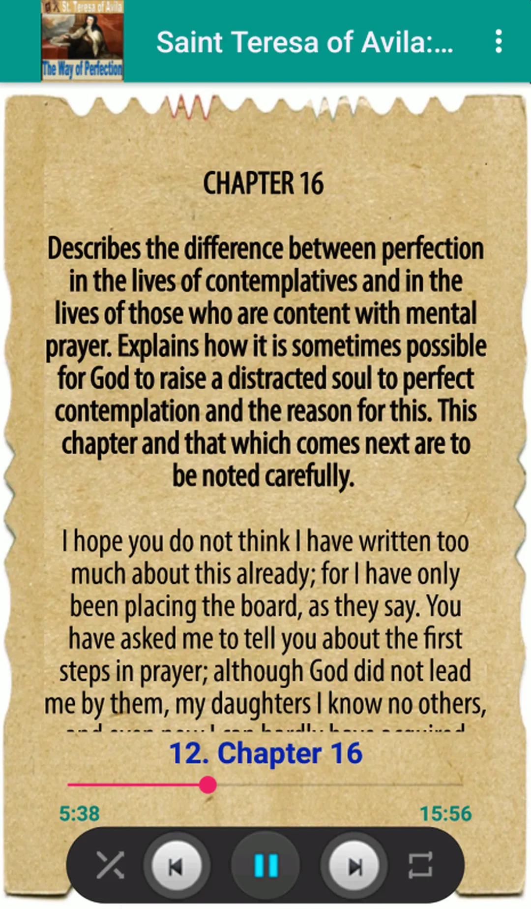 St. Teresa: Way of Perfection | Indus Appstore | Screenshot