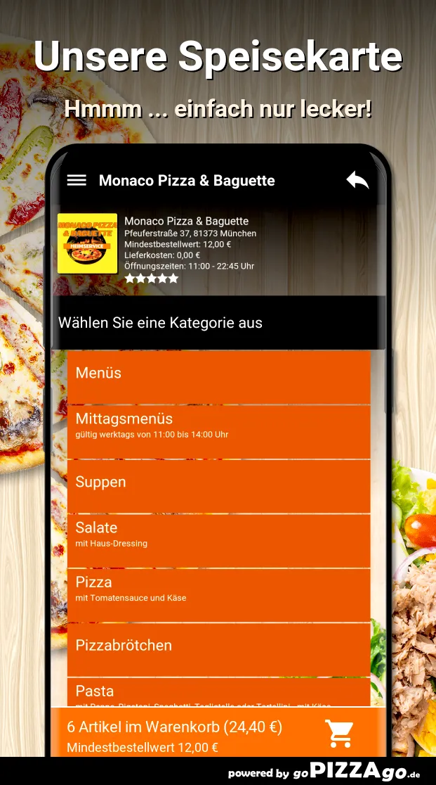 Monaco Pizza - Baguette Münche | Indus Appstore | Screenshot