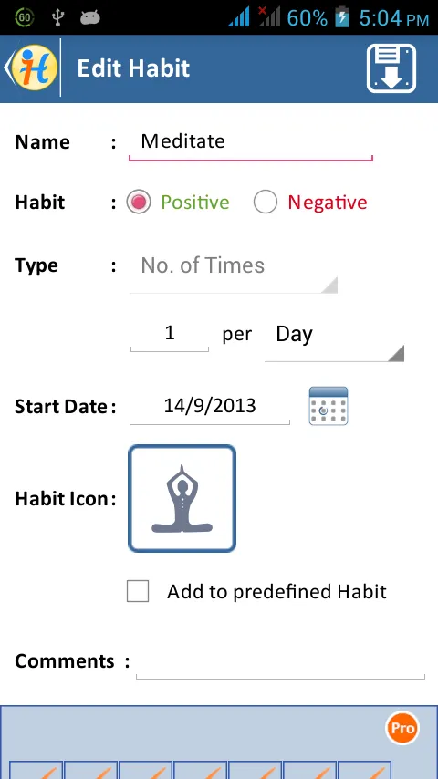 iPro Habit Tracker Free | Indus Appstore | Screenshot