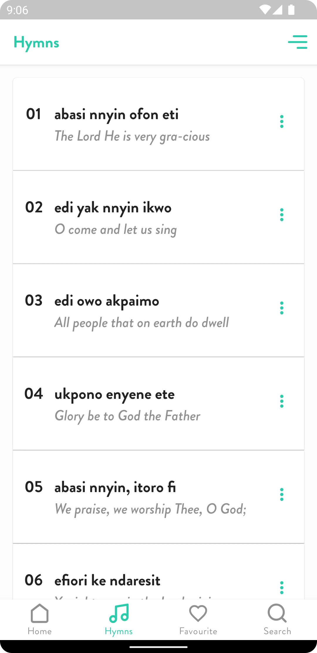 Efik Hymns | Indus Appstore | Screenshot