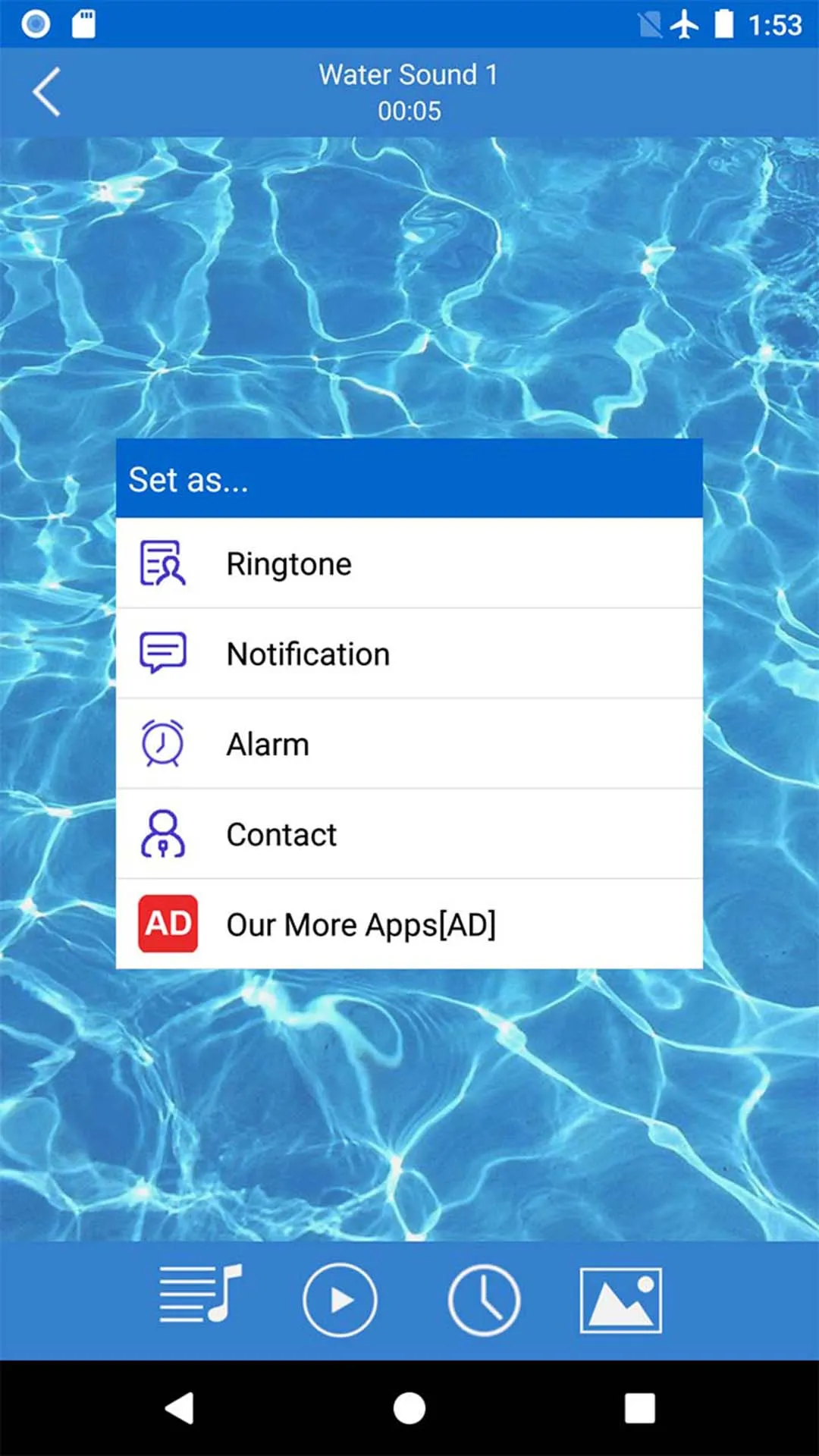 Water Sound Ringtones | Indus Appstore | Screenshot