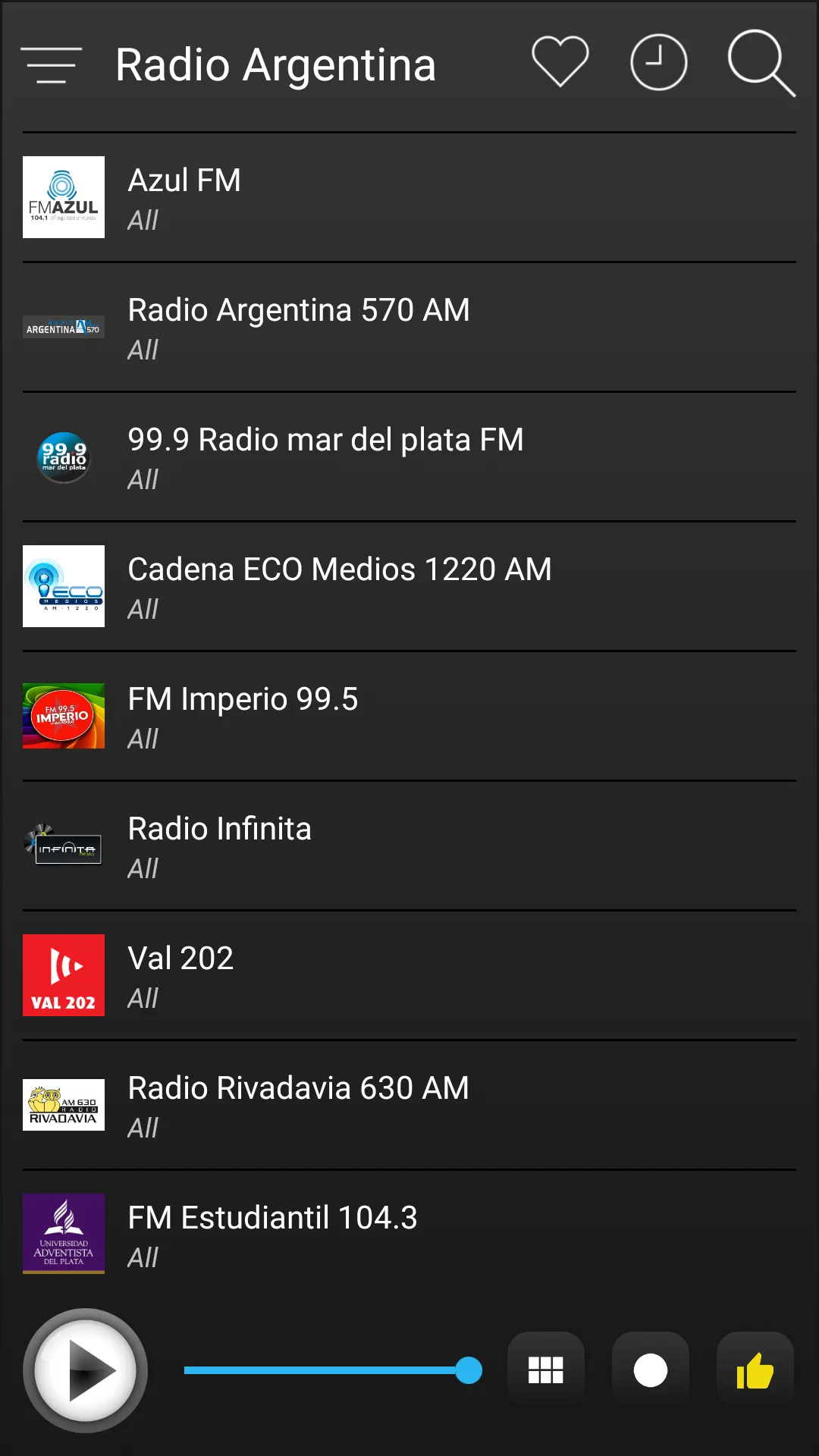 Argentina Radio FM AM Music | Indus Appstore | Screenshot