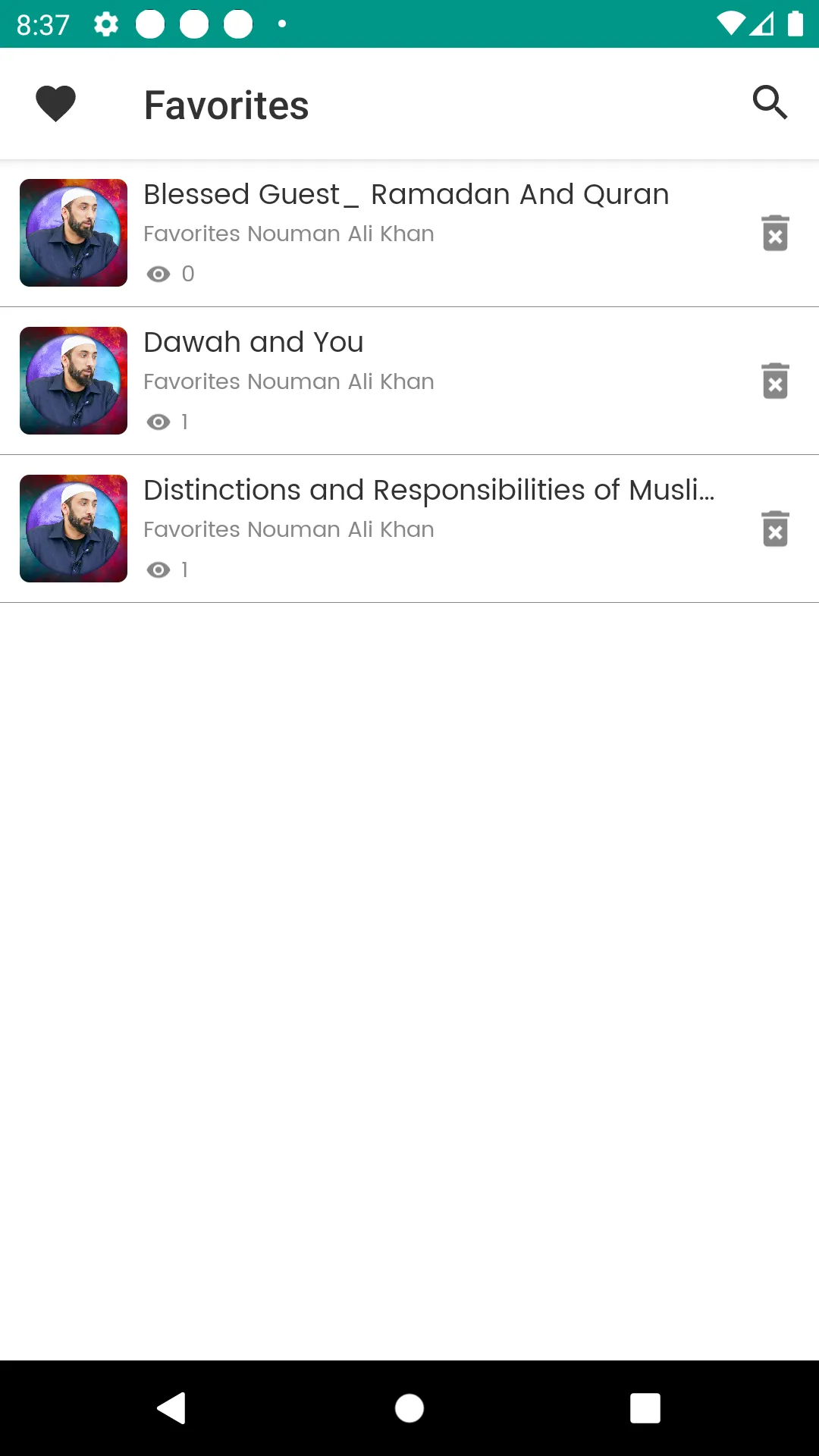 Nouman Ali Khan Lectures | Indus Appstore | Screenshot