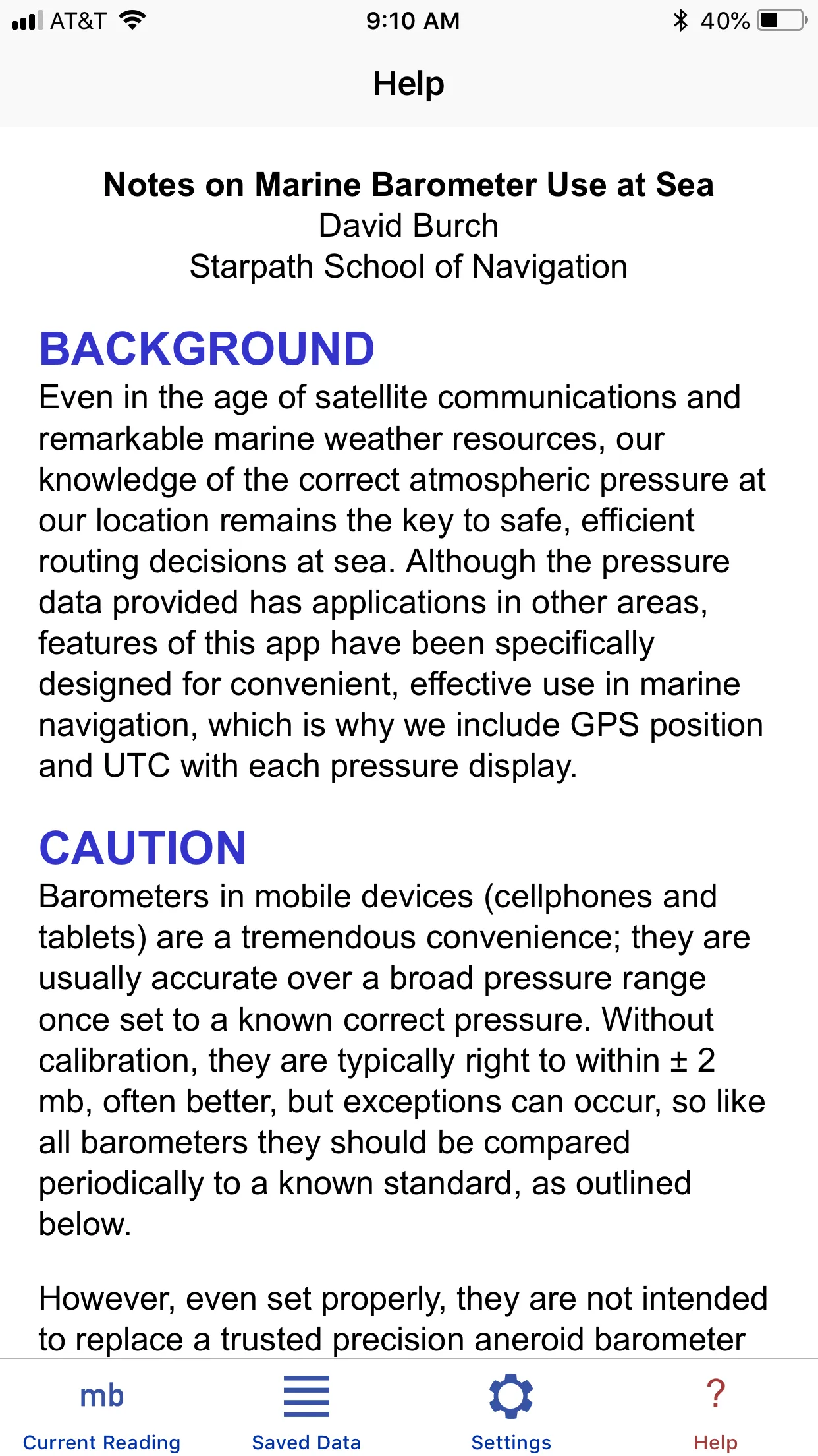 Marine Barometer | Indus Appstore | Screenshot