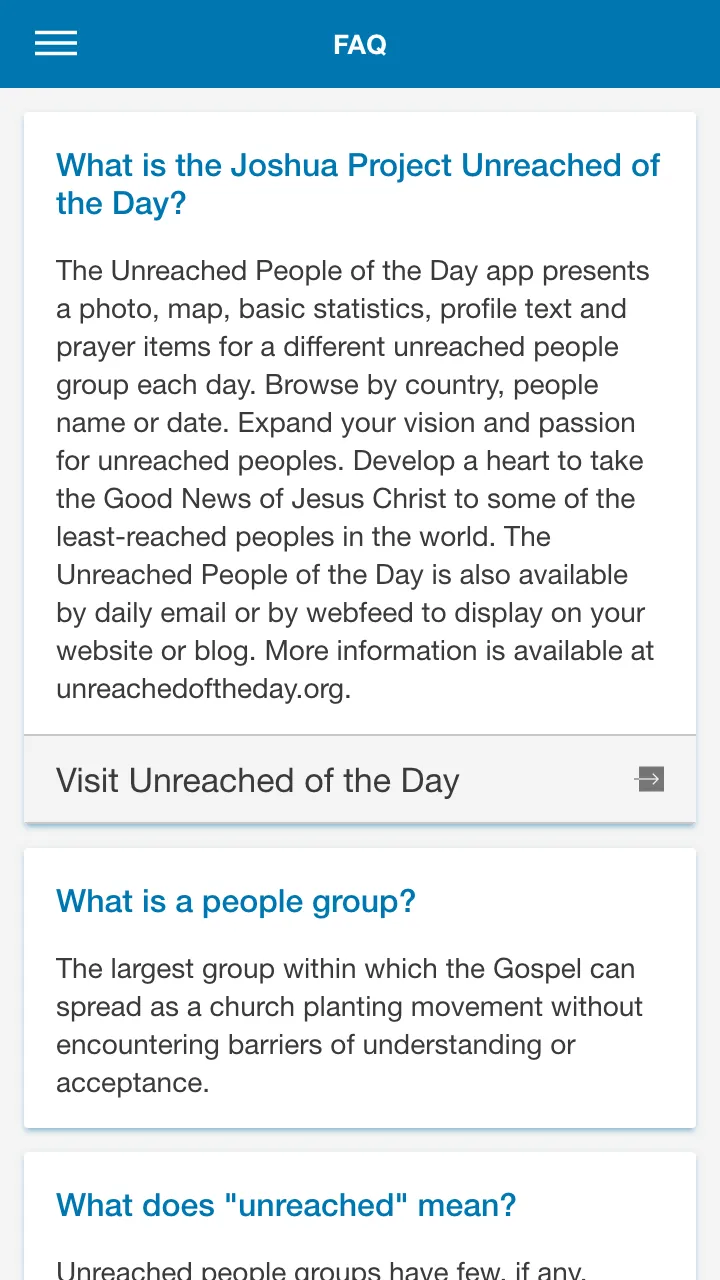 Unreached of the Day | Indus Appstore | Screenshot