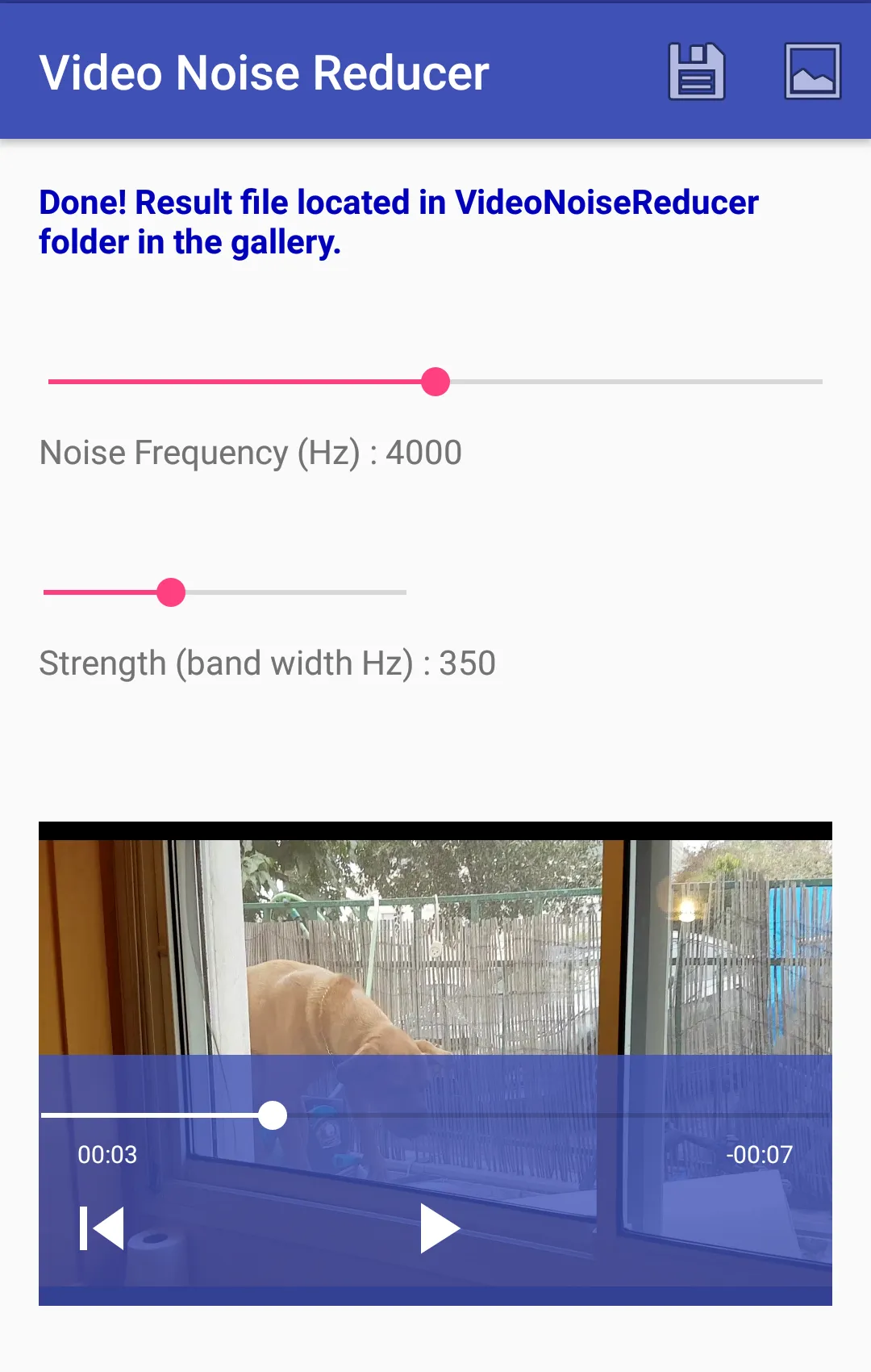 Video Noise Reducer | Indus Appstore | Screenshot