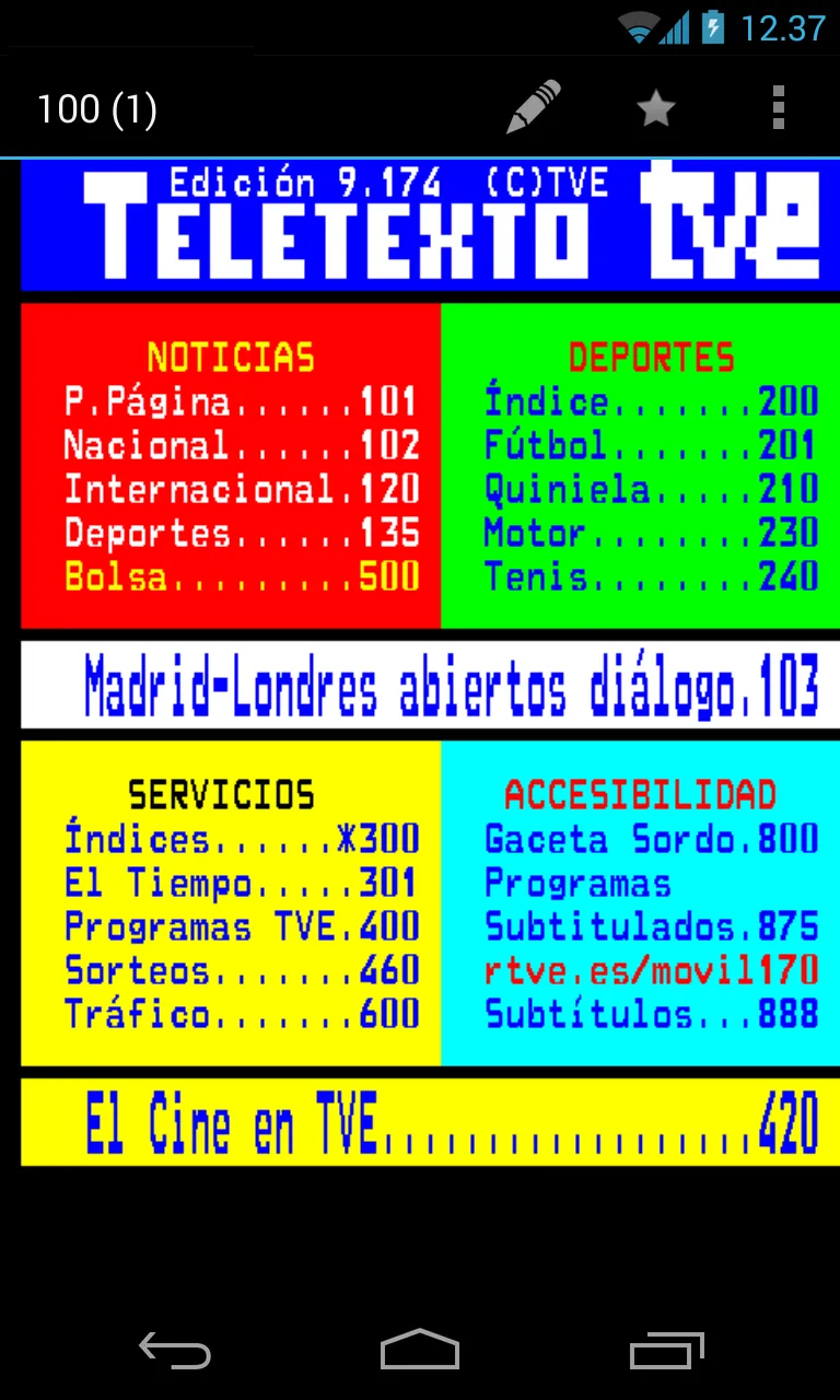 aText-TV - Teletext | Indus Appstore | Screenshot