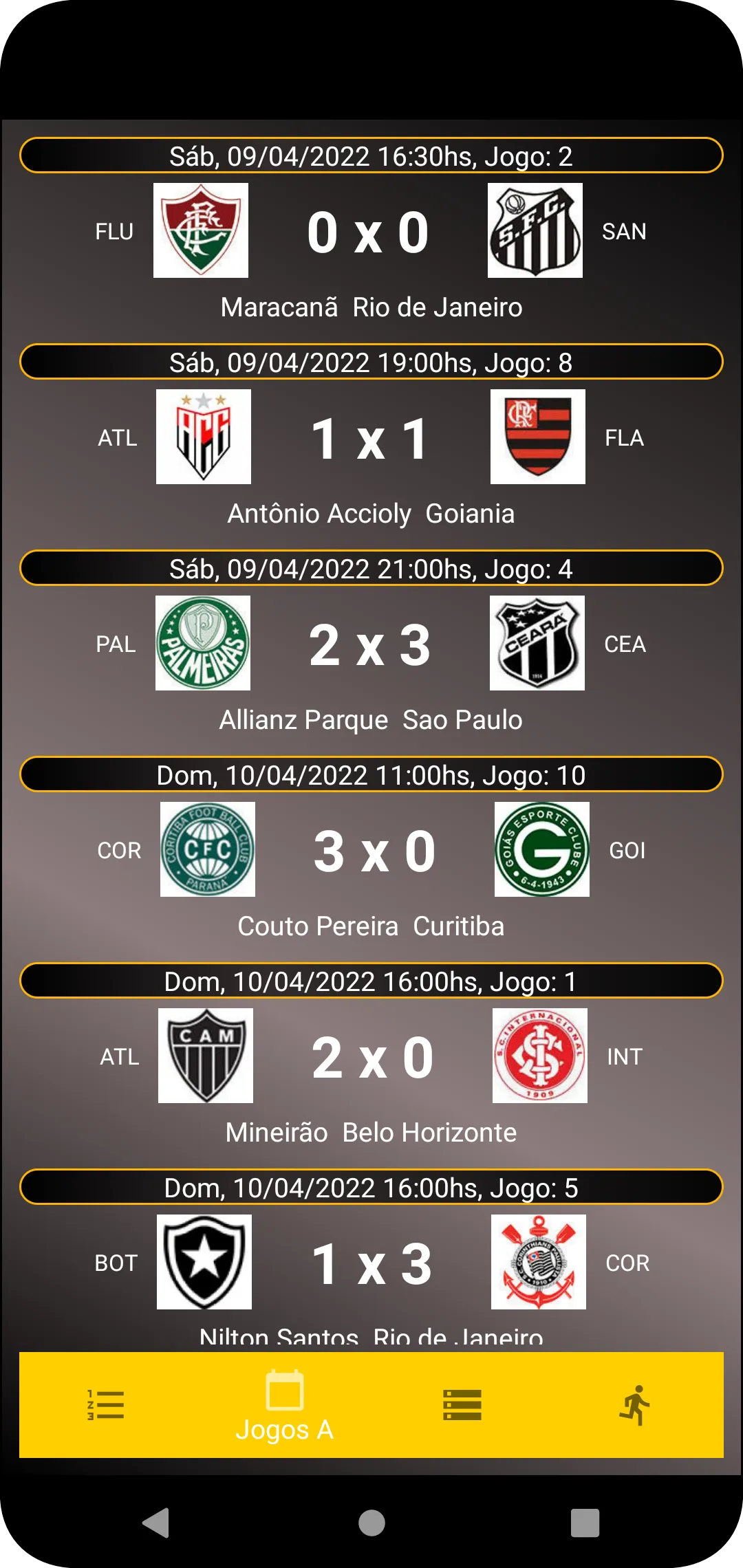 Tabela do Brasileirão A e B | Indus Appstore | Screenshot