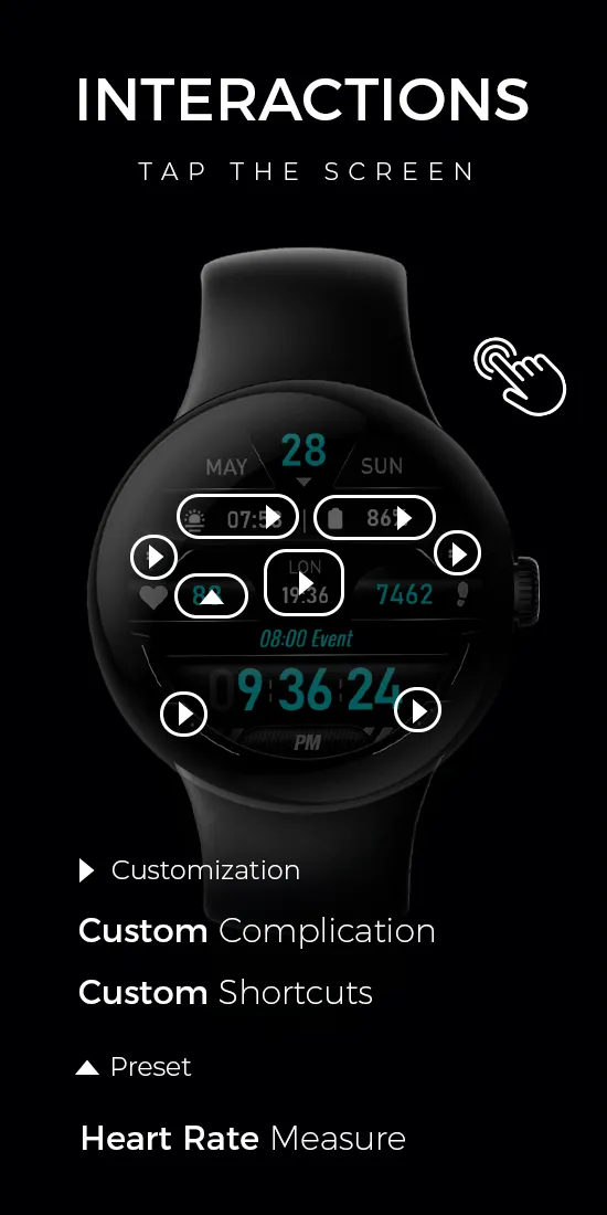 Digital Watch Face - RE03 | Indus Appstore | Screenshot