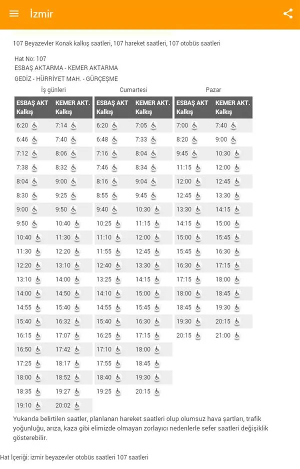 Bus Times In Turkey | Indus Appstore | Screenshot