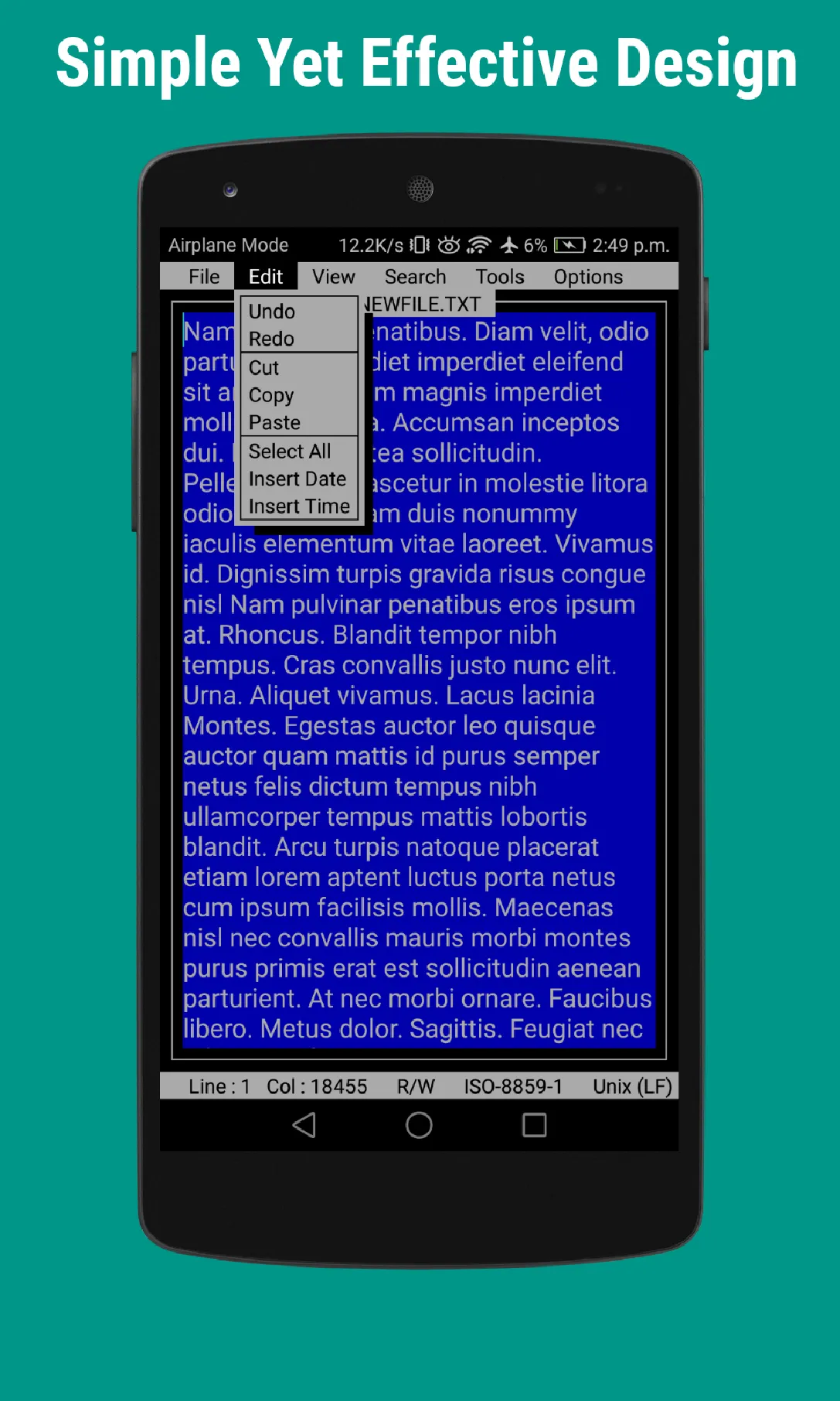 OldSchool Editor : Text Editor | Indus Appstore | Screenshot