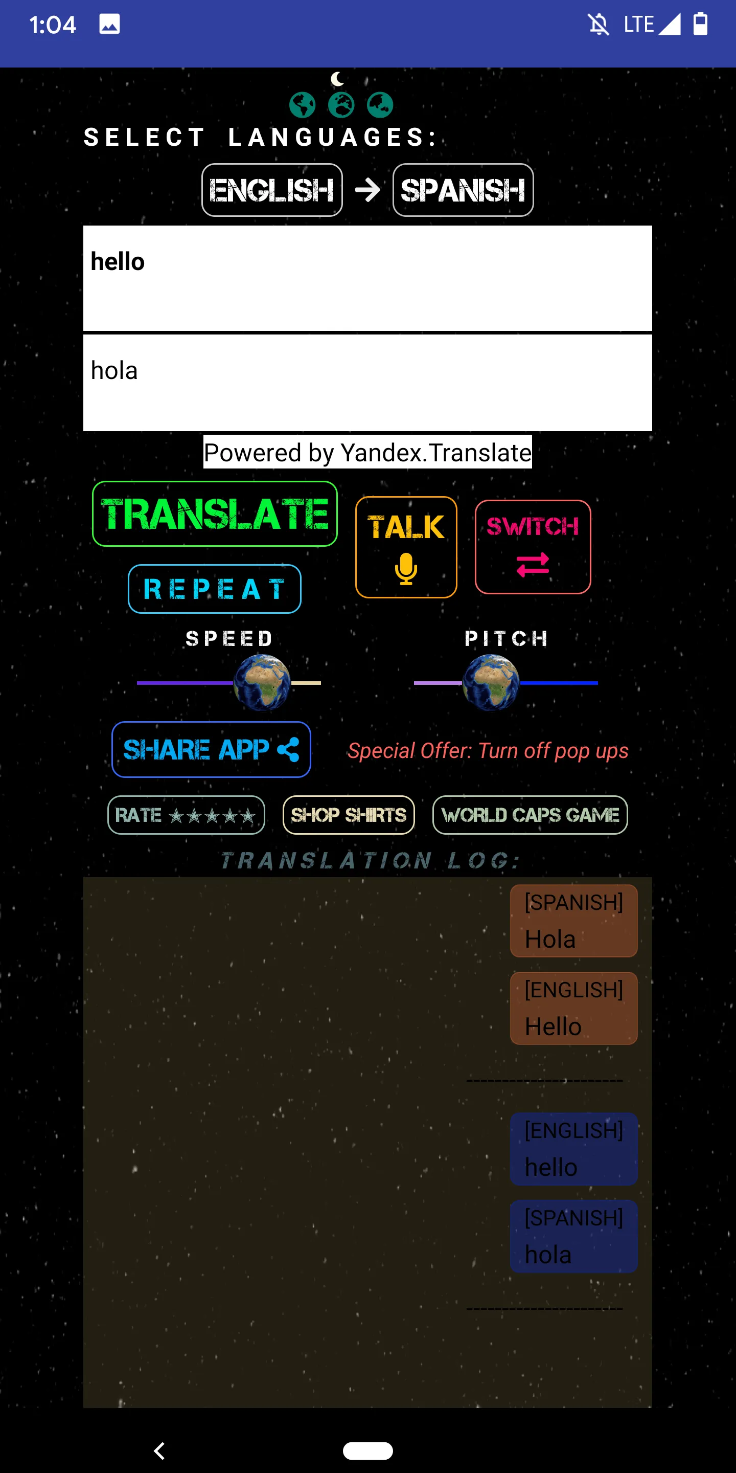 Translate English to Spanish | Indus Appstore | Screenshot