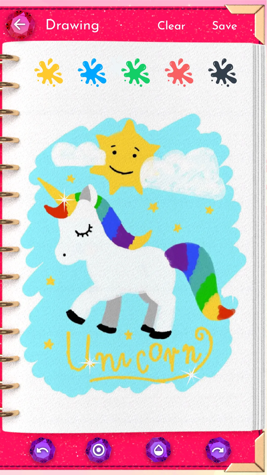 Unicorn Diary (lock - PIN) | Indus Appstore | Screenshot