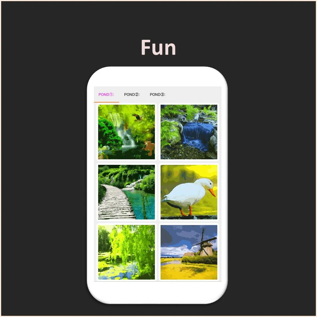 Color by Number - pond | Indus Appstore | Screenshot