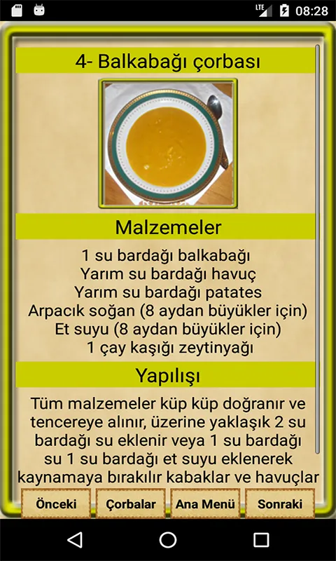 Bebekler İçin Yemek Tarifleri | Indus Appstore | Screenshot