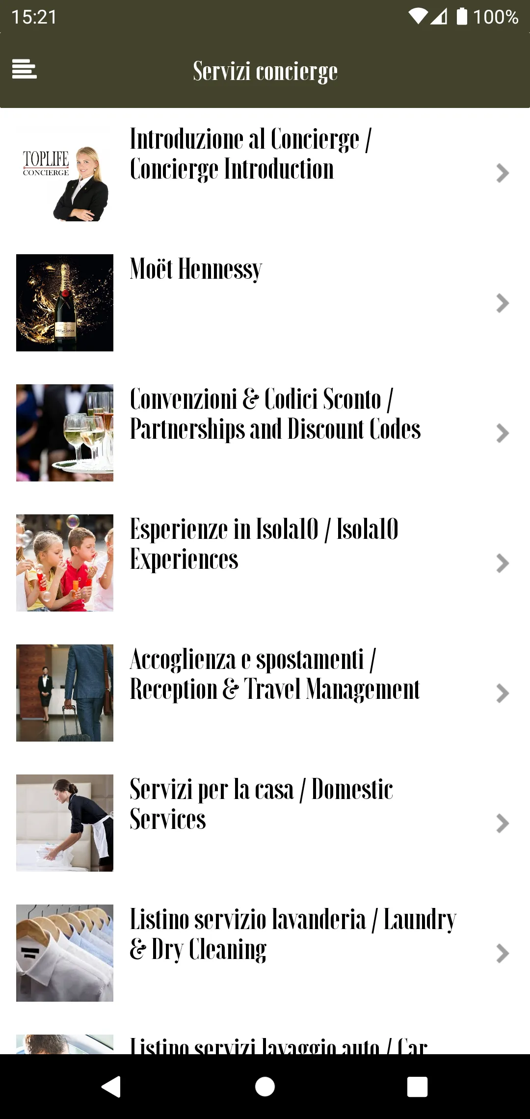 Isola10 Concierge | Indus Appstore | Screenshot