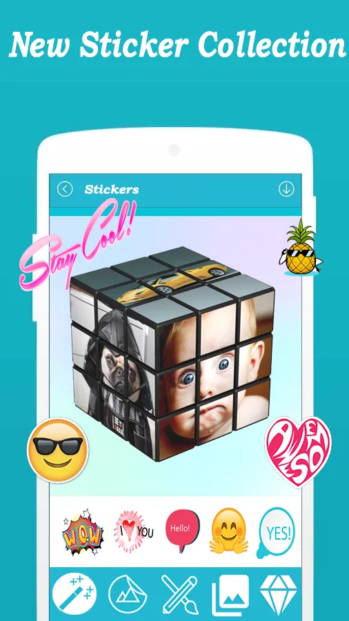 3D Cube PhotoFramePhotoEditor | Indus Appstore | Screenshot