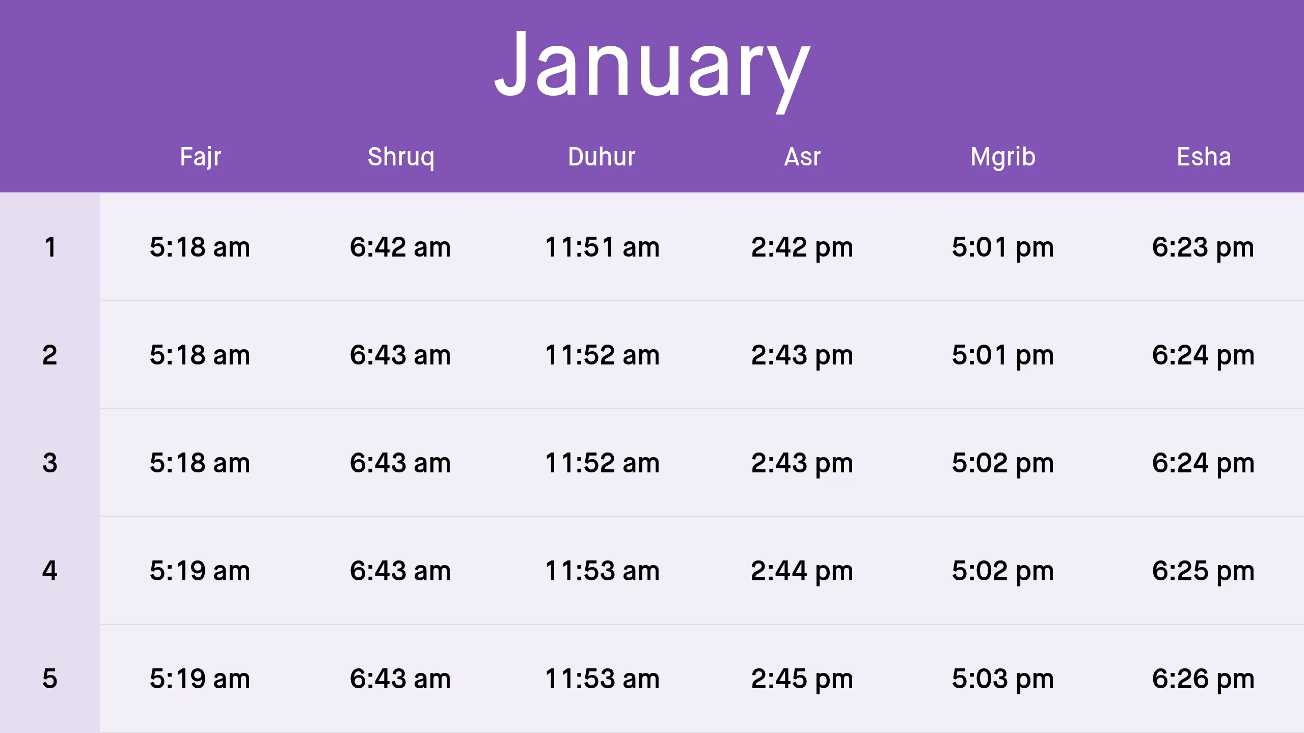 Kuwait Prayer Times | Indus Appstore | Screenshot