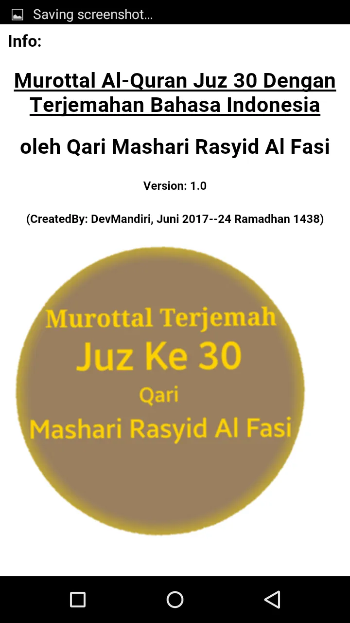 Murottal Terjemah Juz 30 | Indus Appstore | Screenshot