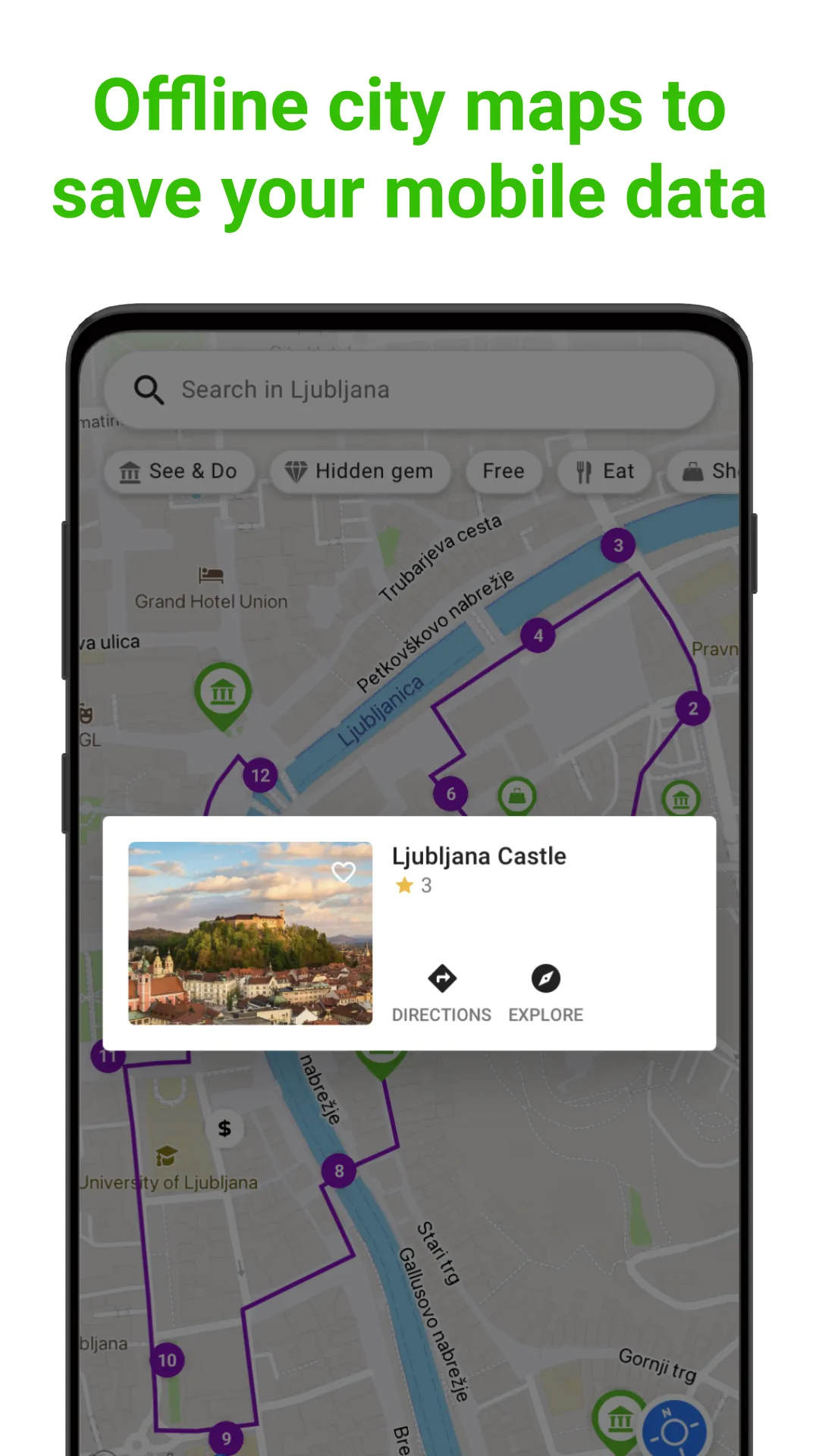 Ljubljana SmartGuide | Indus Appstore | Screenshot