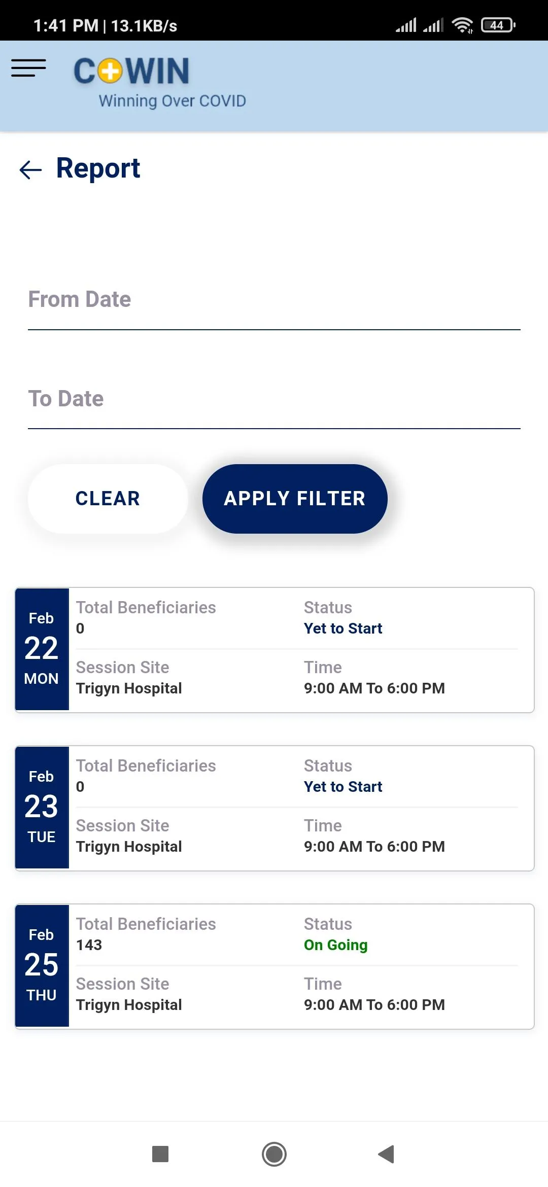 Co-WIN Vaccinator App | Indus Appstore | Screenshot