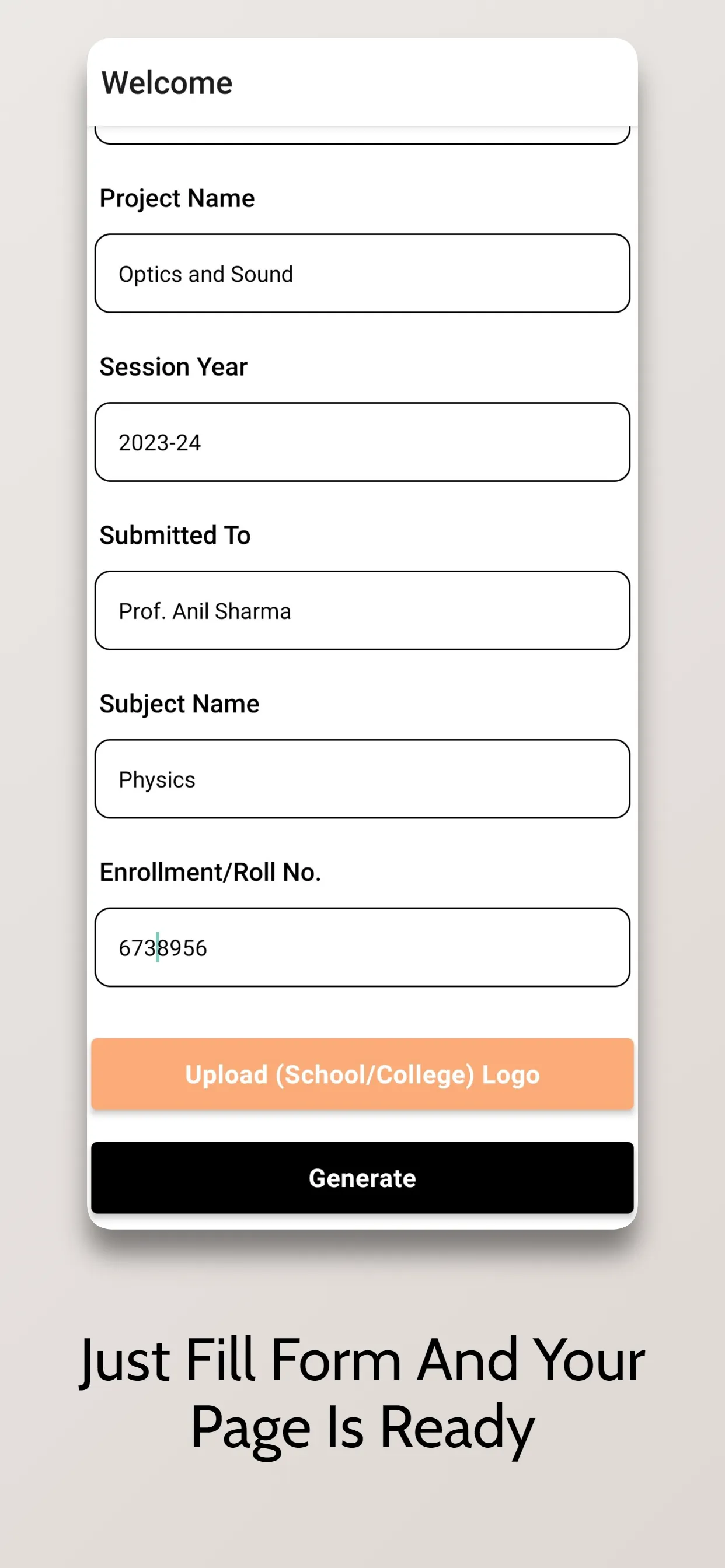 School/College FrontPage Maker | Indus Appstore | Screenshot