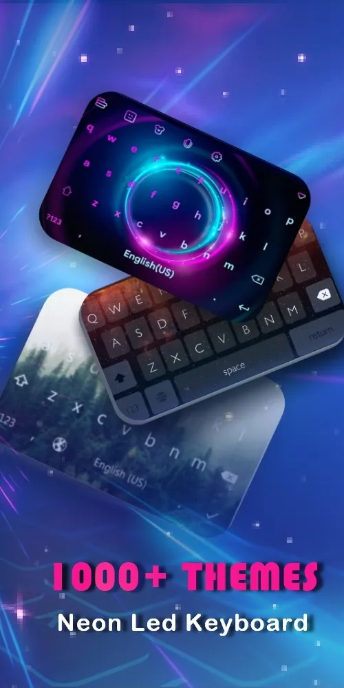 Neon LED Keyboard: Emoji, Font | Indus Appstore | Screenshot