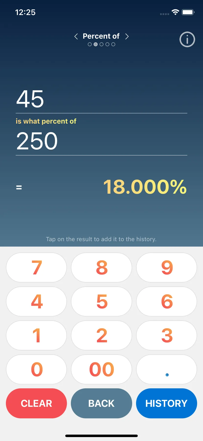 Percent & Cumulative Calc Tool | Indus Appstore | Screenshot