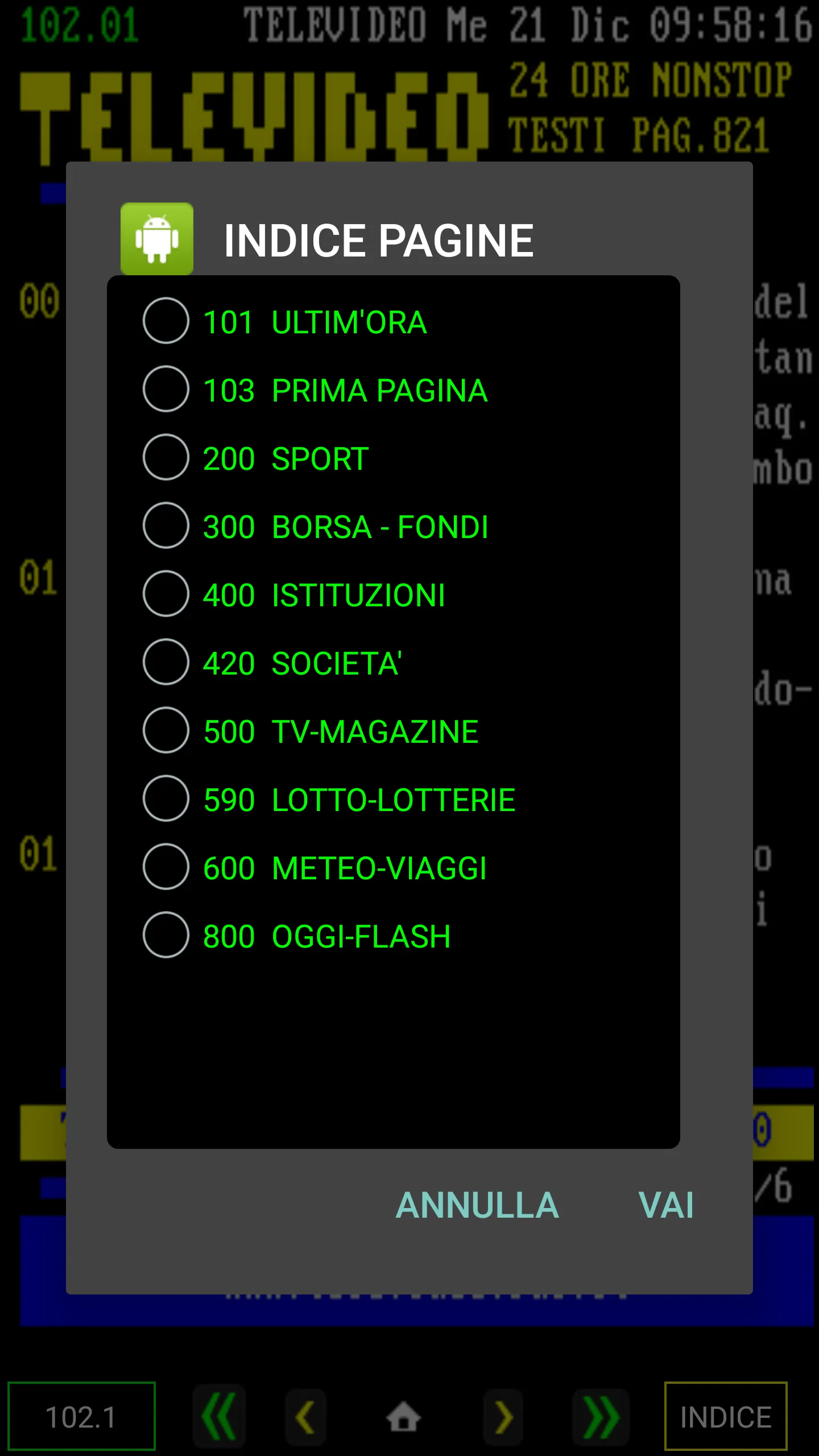 Televideo Nazionale | Indus Appstore | Screenshot